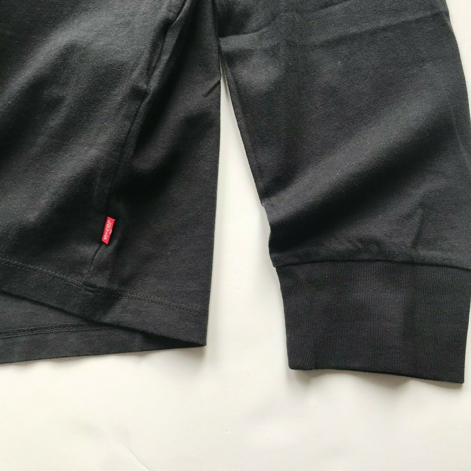NWT Levis Men’s Graphic Crew Neck Cotton Long Sleeve Tee T-Shirt XS S M L XL XXL