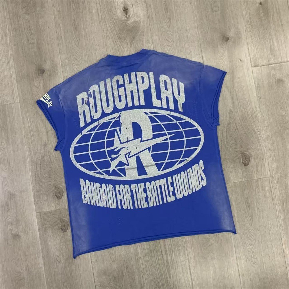 RoughPlay Beaded Washed Vintage Sleeveless T-Shirt