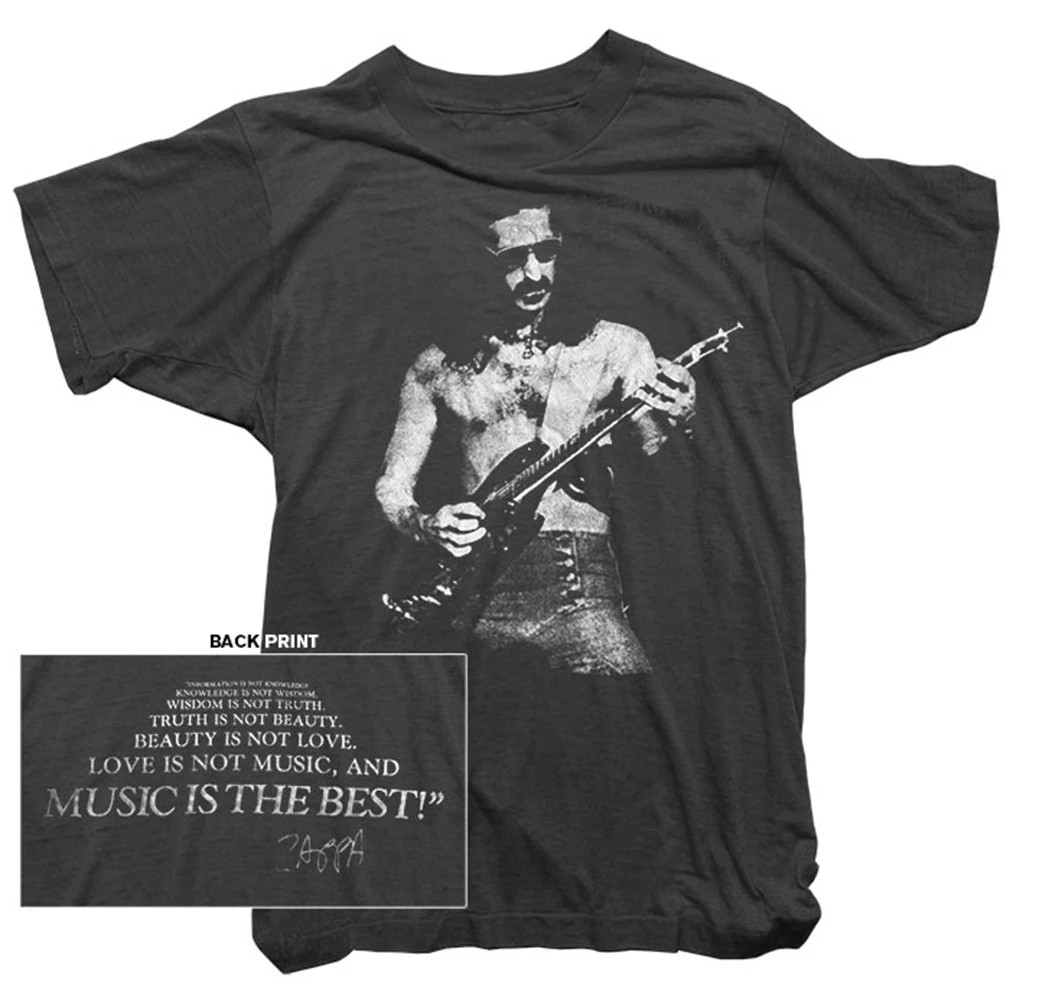 Frank Zappa Official T-Shirt – Guitar Tee – Mens