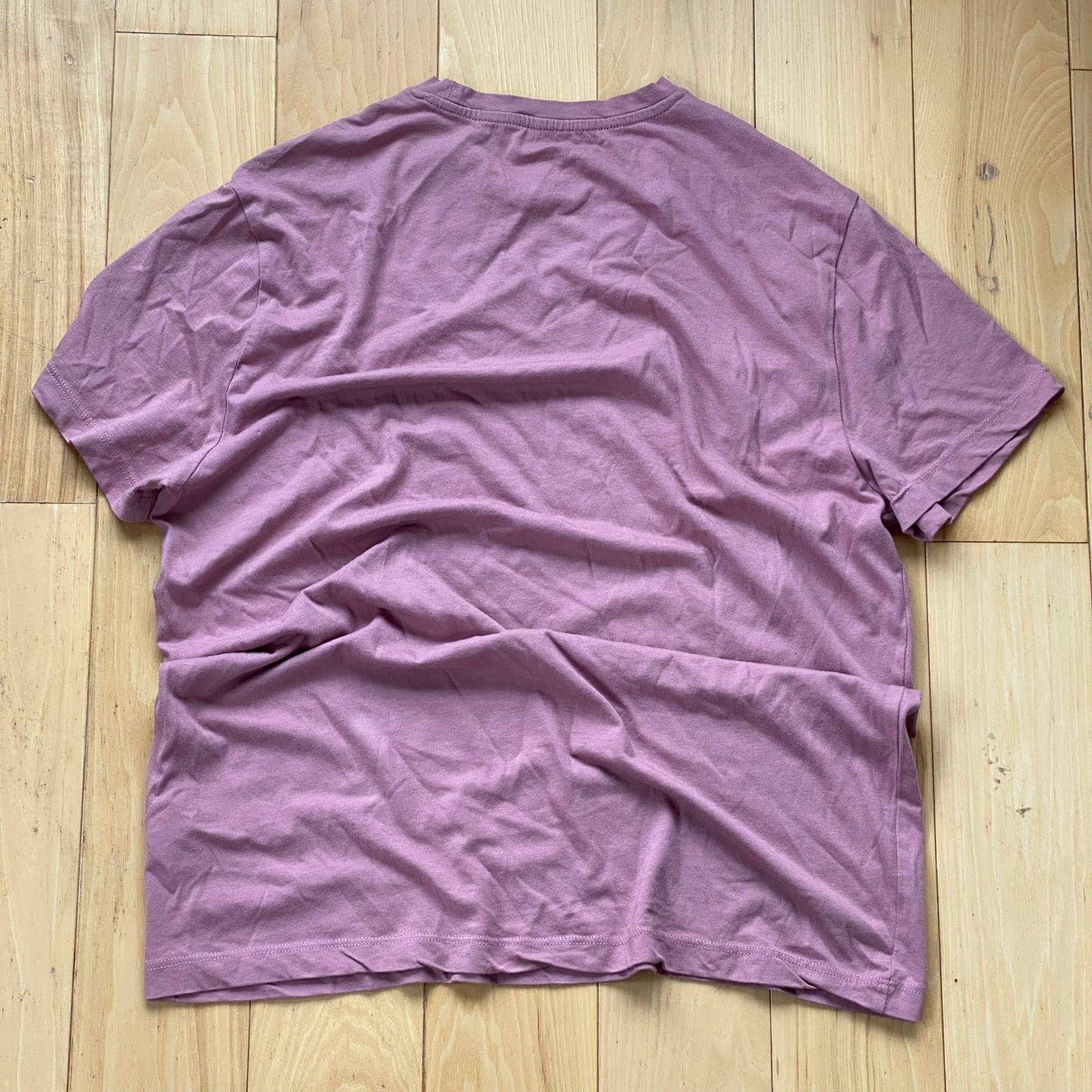 Christian Lacroix 100 Pima Cotton USA Grown Tan & Mauve Tee Set 2pk Organic – L