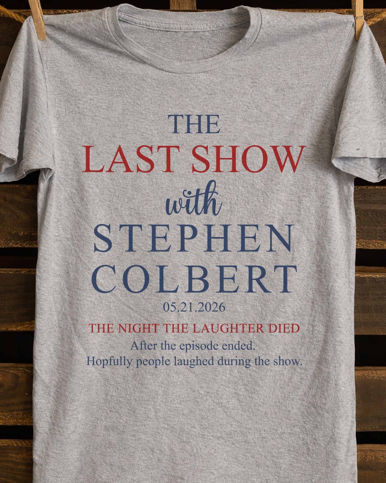 Late Night Comedy TV Host 2026 Graphic Tee – The Last Show t shirt