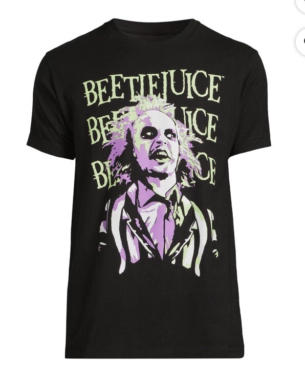 Beetlejuice Movie T-shirt Unisex Men’s Size 3XL NWT Black Spooky Halloween