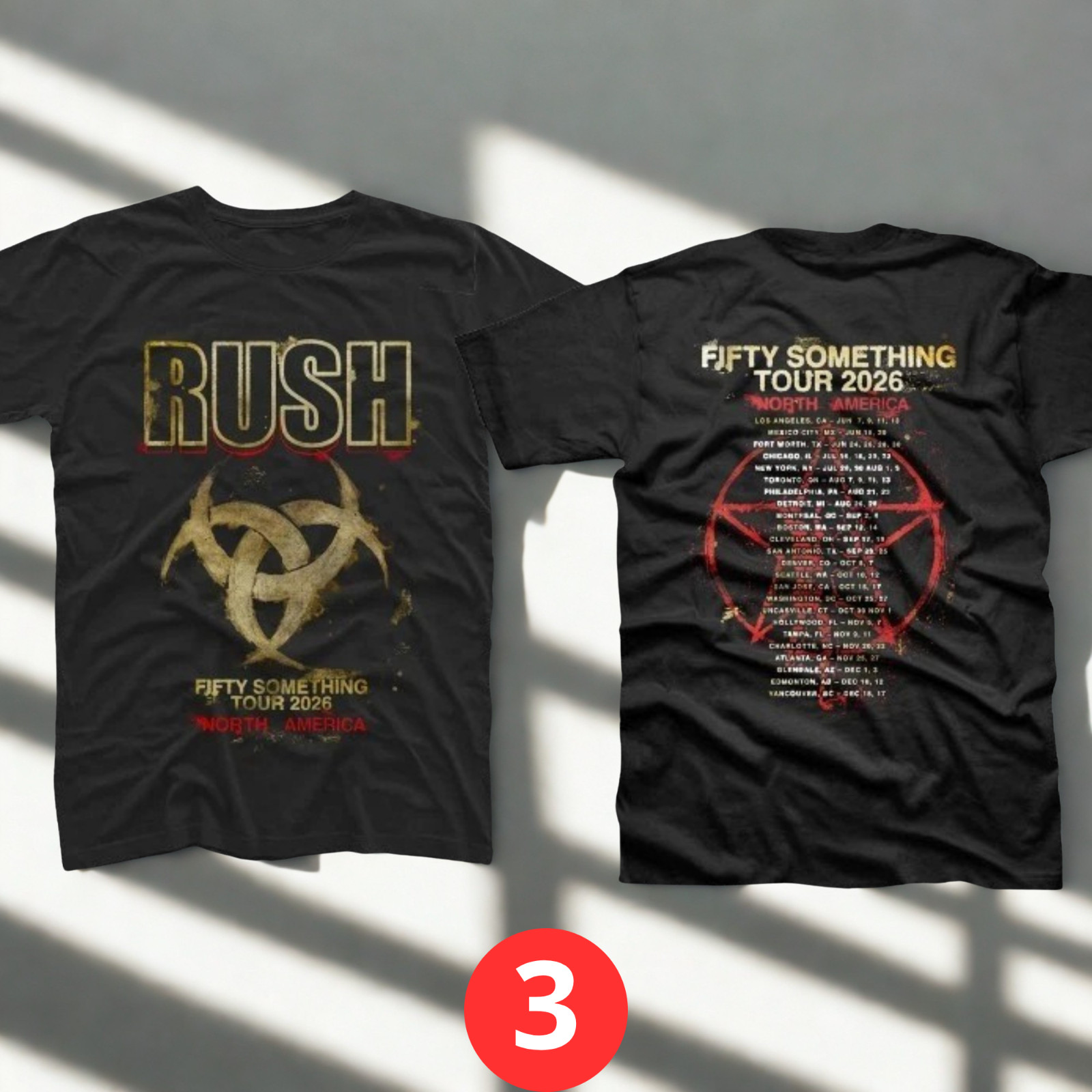 RUSH Fifty Something Tour 2026 Shirt, North America Concert Tee Gift , Reprint