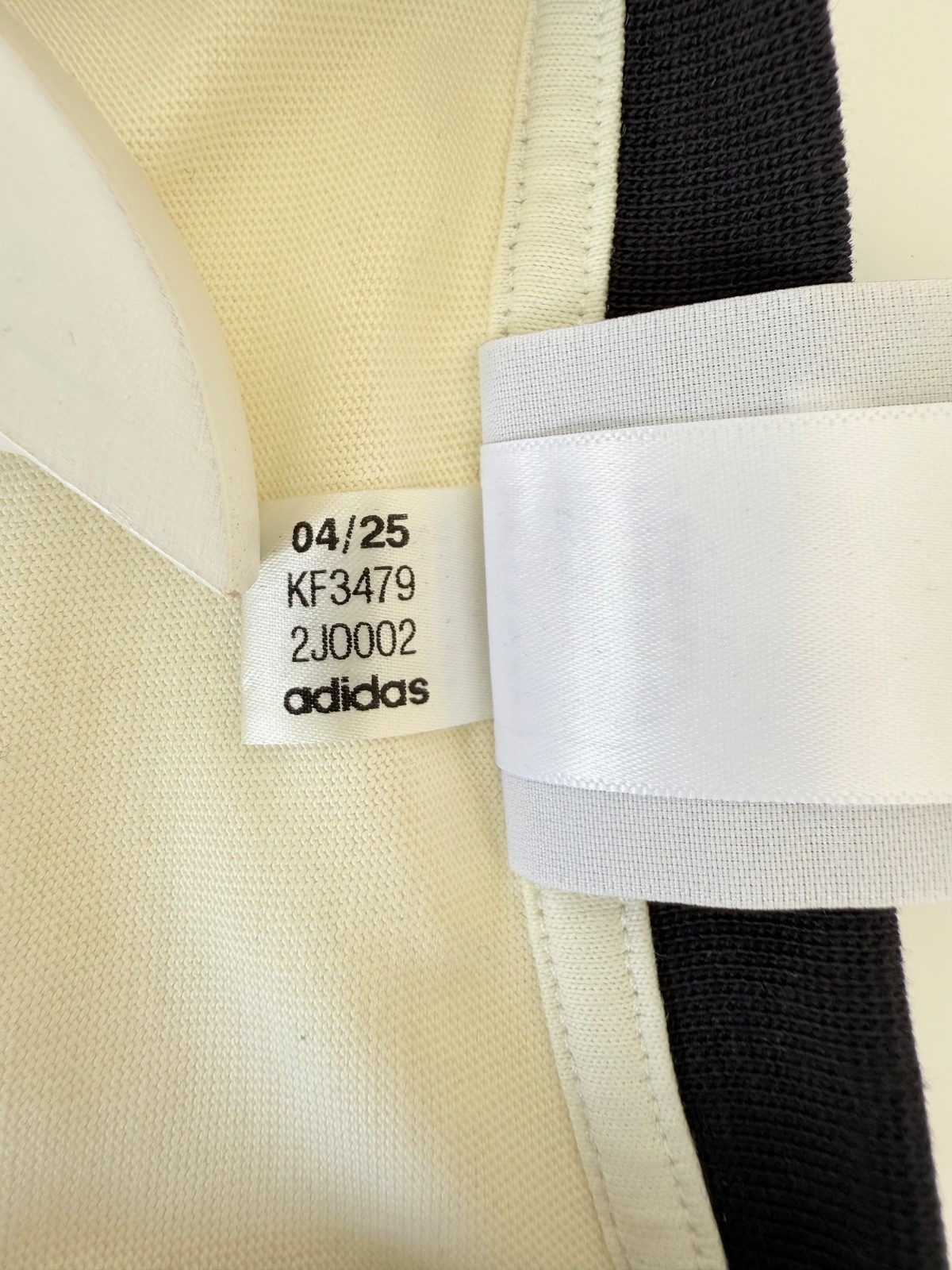 Adidas x Oasis Tour 3 Stripes Long Sleeve T Shirt Cream Black Men M