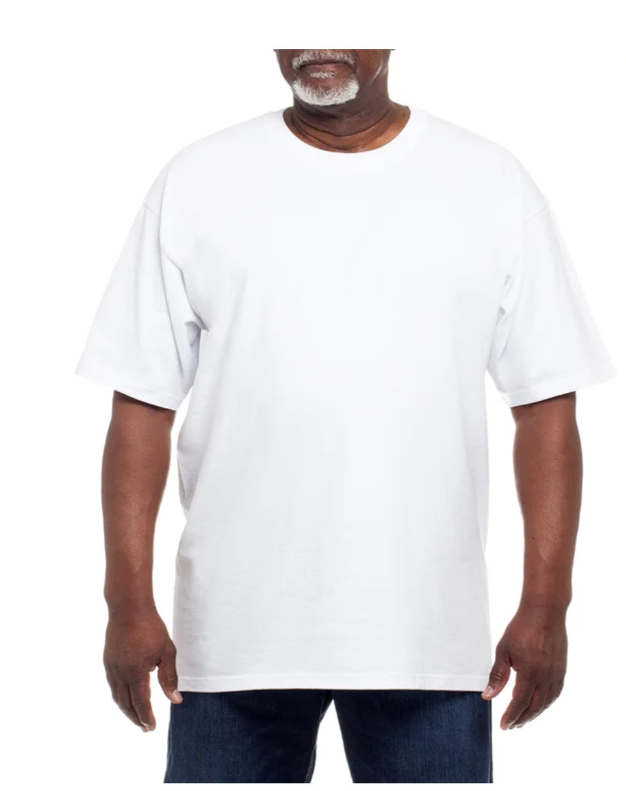 Kirkland Signature Men’s Heavyweight Crew Neck Tee, 6-pack Cotton White Black*