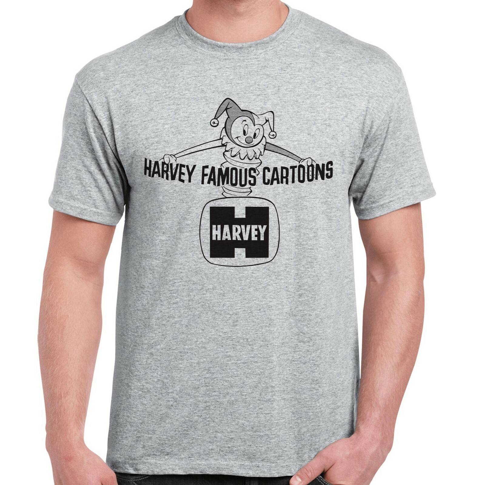 Harvey Famous Cartoons Logo T-Shirt – Defunct Comics Company – 100% Cotton Shirt
