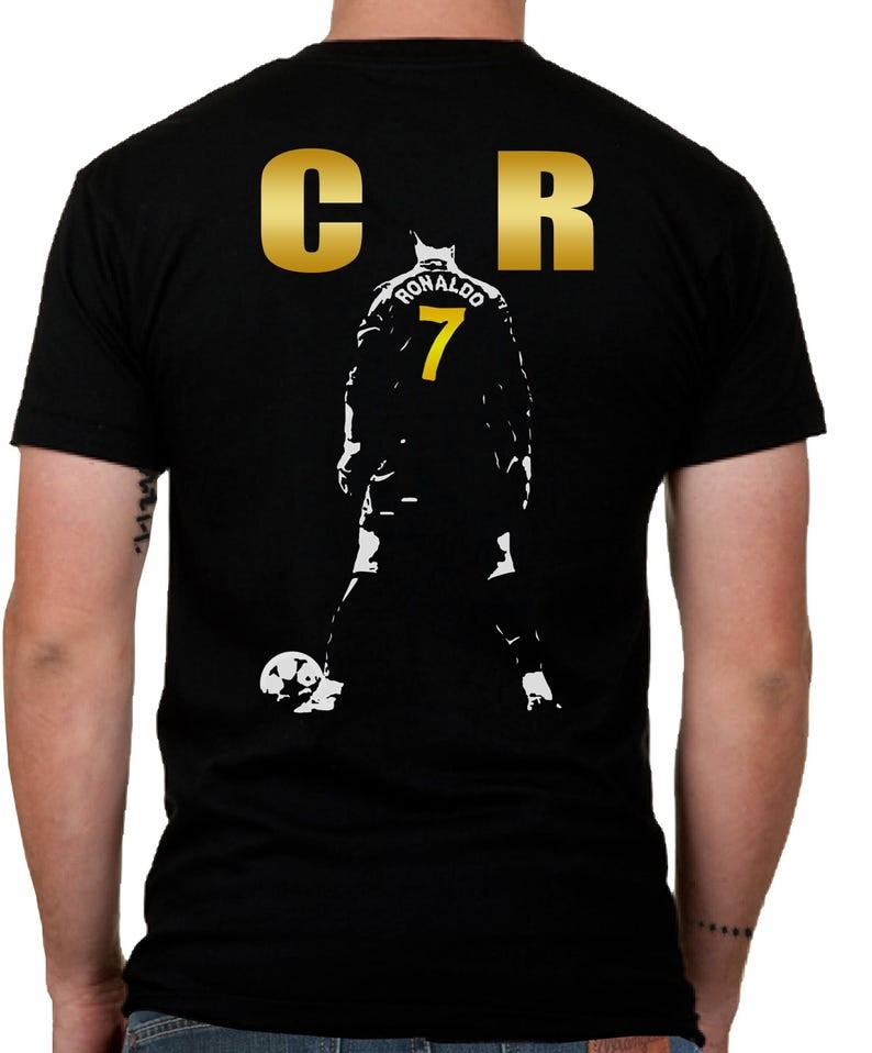 Ronaldo T-shirt Cristiano CR7 Goat Portugal Gildan 5000 T-Shirt