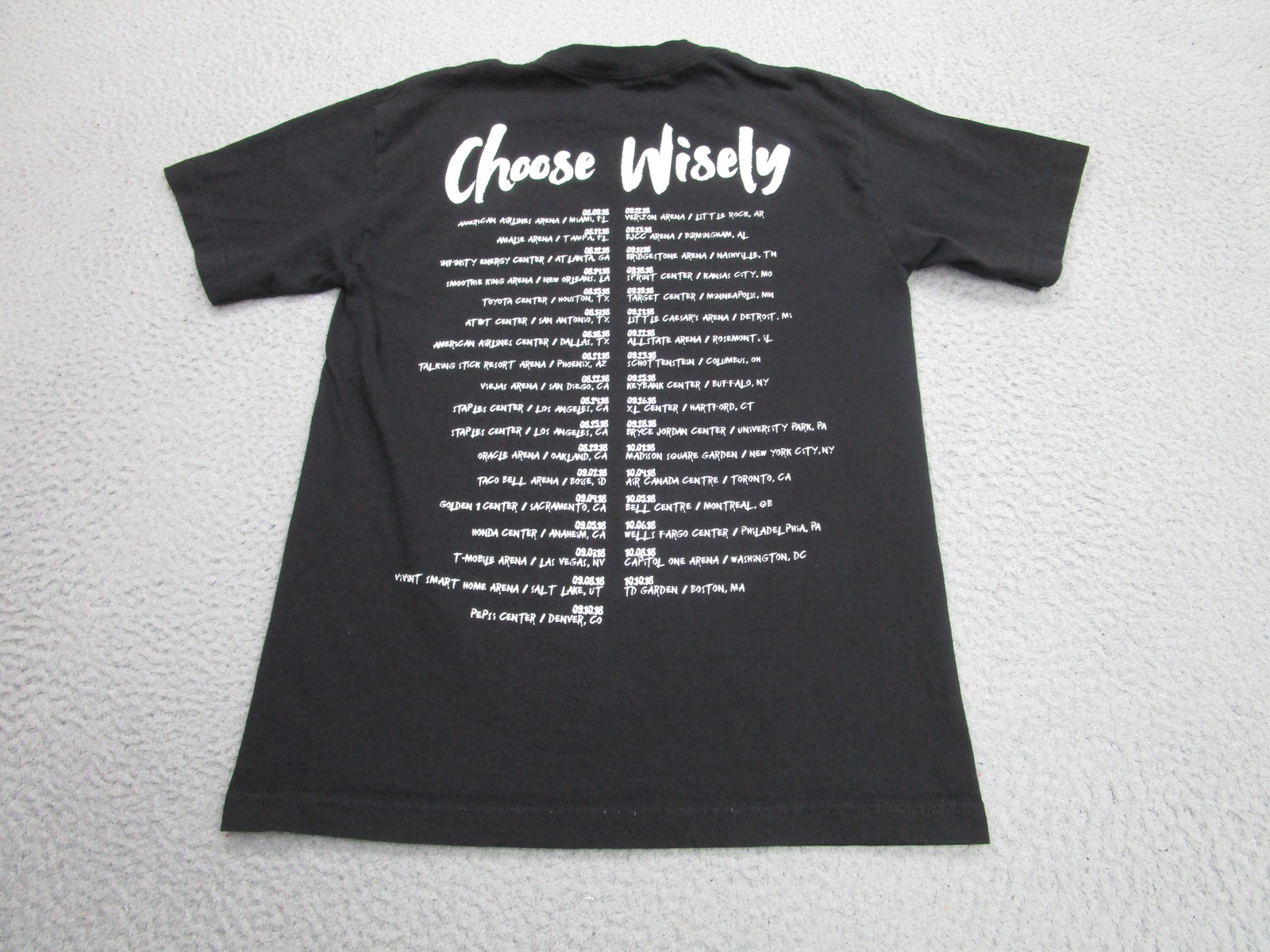 J Cole KOD Tour Shirt Mens Small Black Dreamville Choose Wisely Rap Tee