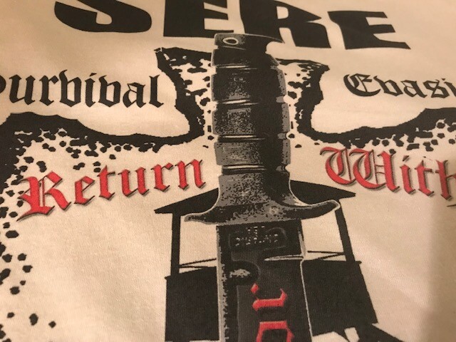 SERE Training T-Shirt Survival Evasion Resistance Escape Army Navy Special Ops