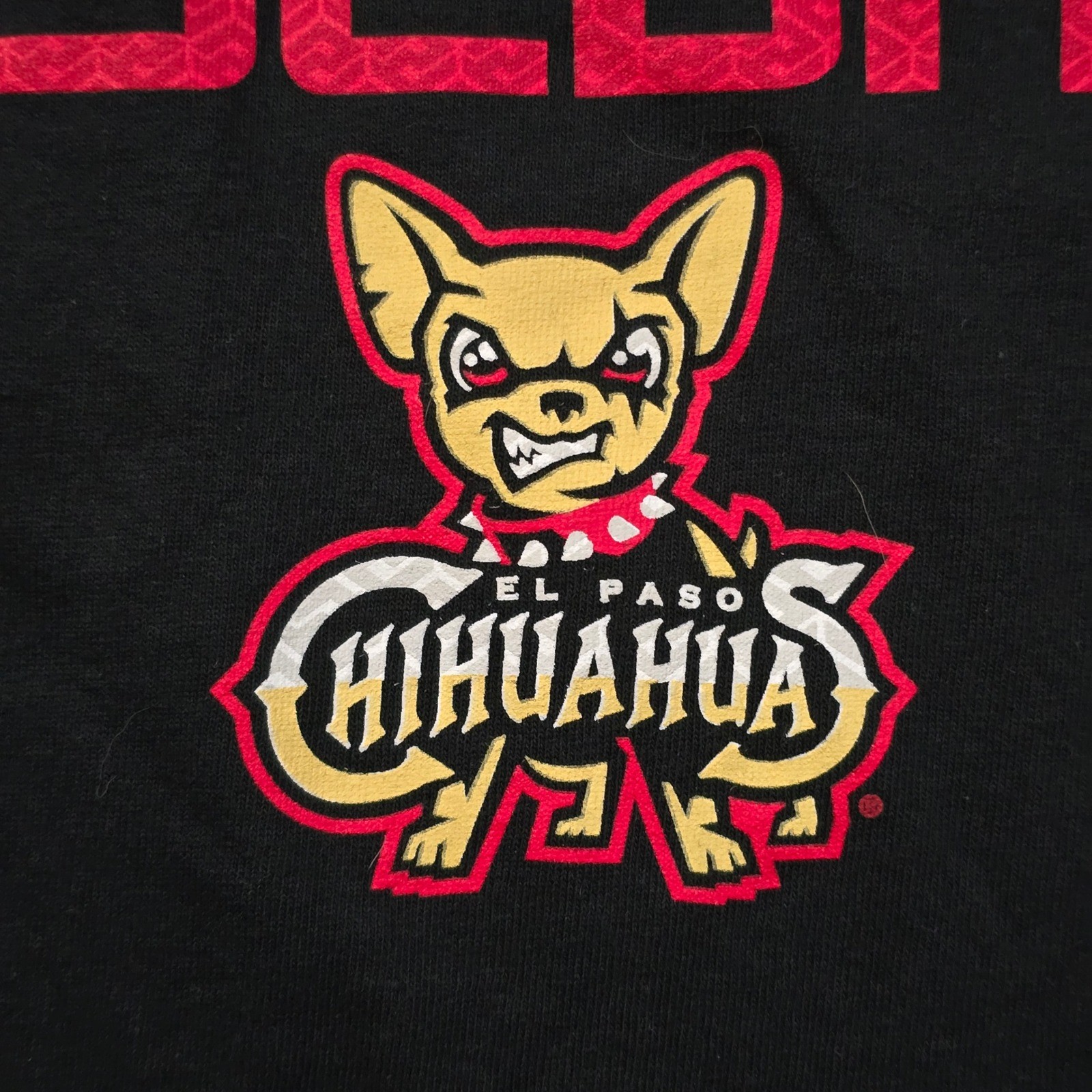El Paso Chihuahuas MiLB Baseball Graphic T-Shirt Black Mens XL LSG MiLB