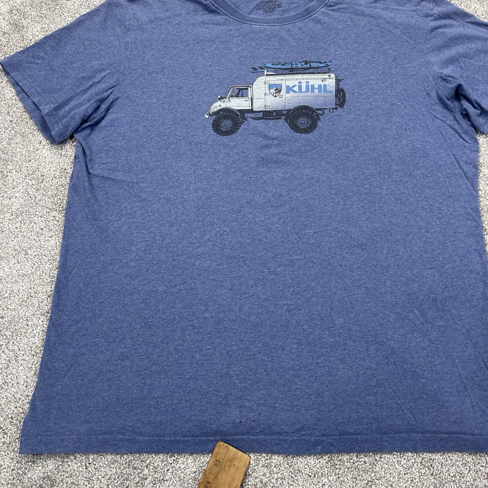 Kuhl Wildfibre T Shirt Adult XL Organic Cotton MOG Unimog Kayak Surfboard Mens