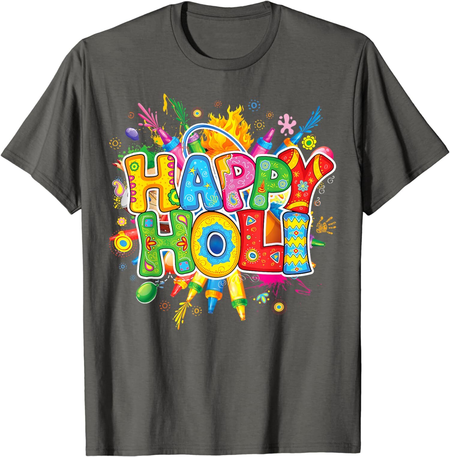 Funny Happy Holi Hindu Festival Quote Design Unisex T-Shirt