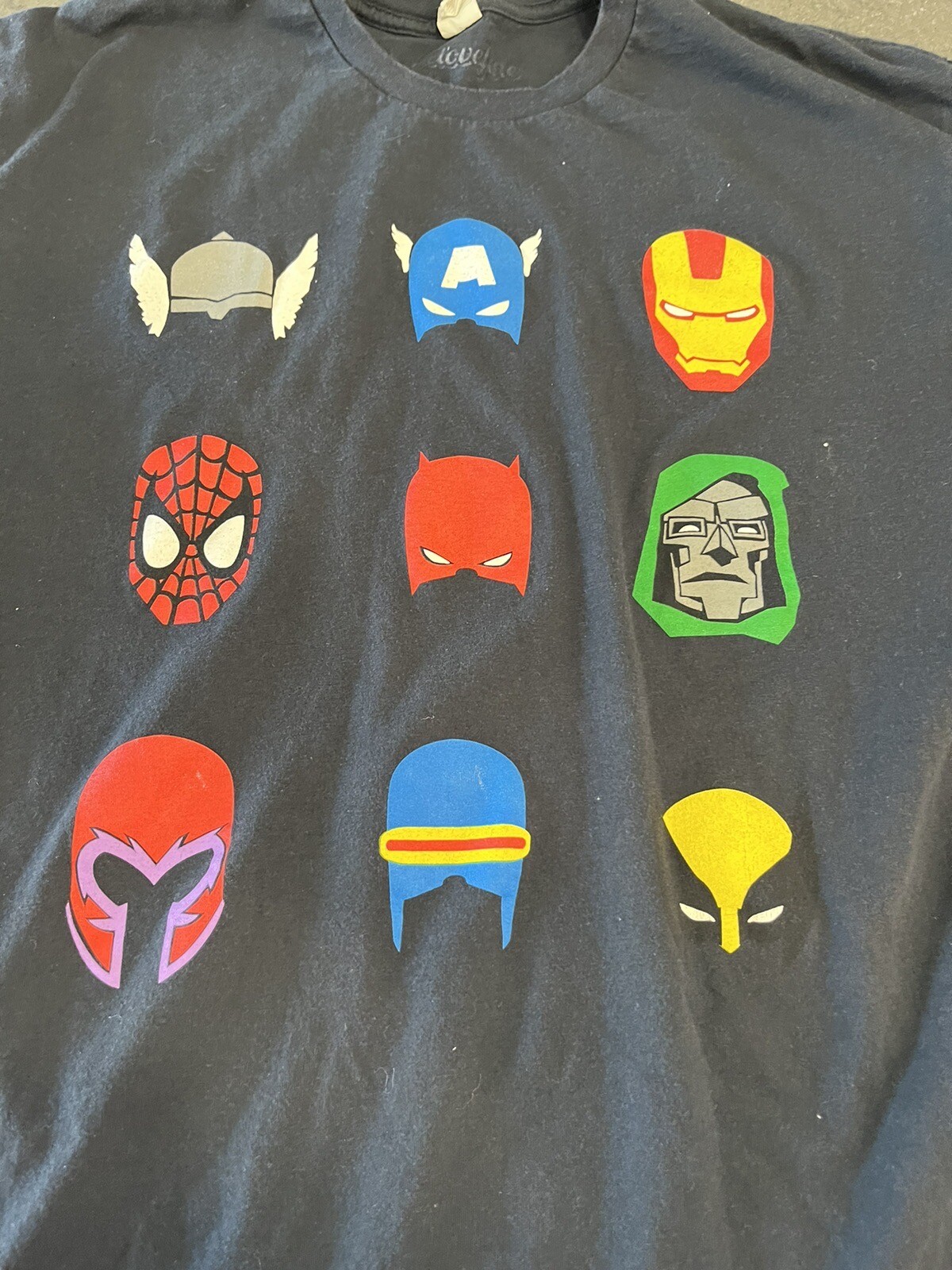 We Love Fine Marvel Avengers Spider-man Doom T Shirt Mens Sz Xl