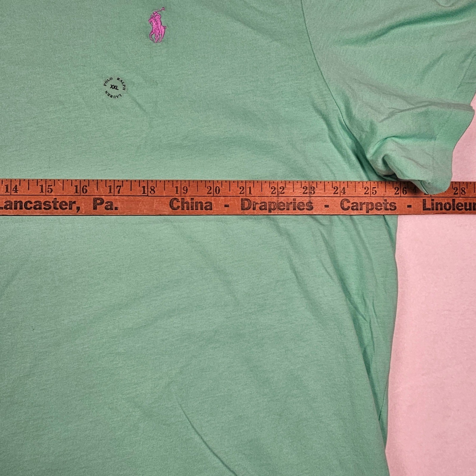 Polo Ralph Lauren V-Neck T-Shirt Mens XXL Tyler Green Purple Pony Logo NWT