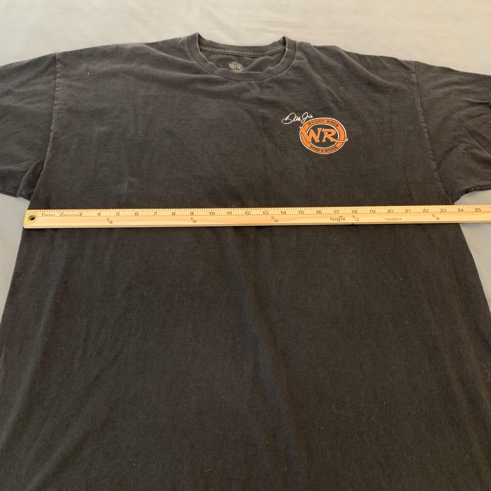 Dale Jr Whisky River Shirt Mens 2XL Black Hold On Tight Guitar Western Bar Wings