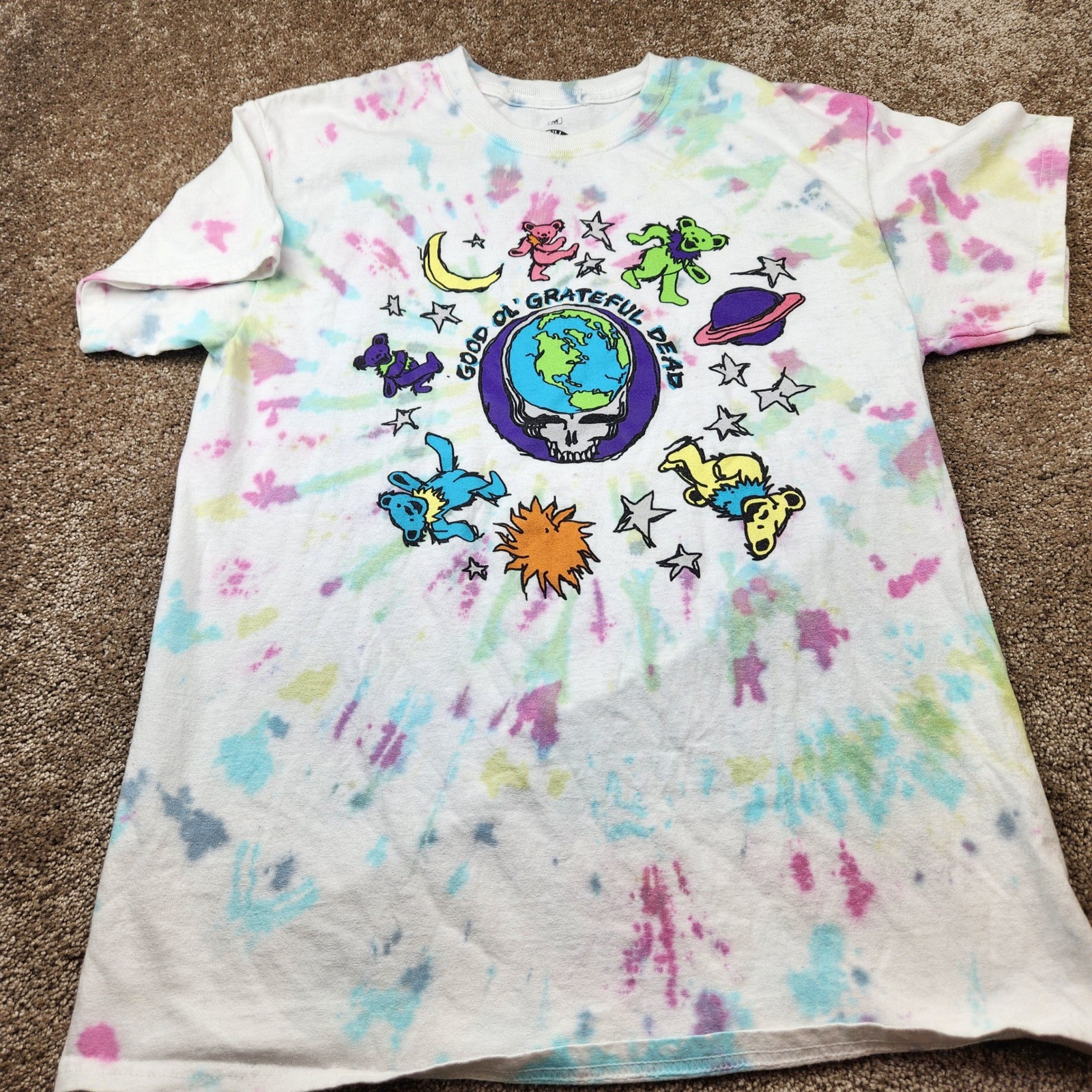 Grateful Dead Ripple Junction Tie Dye T-Shirt Mens Medium Dancing Bears 2021