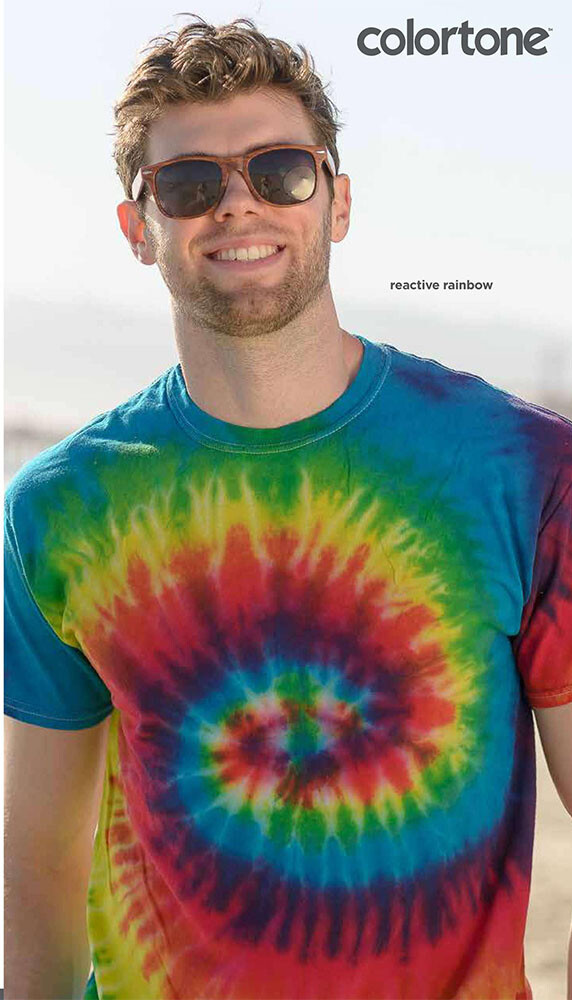 Multi-Color Tie Dye T-Shirts Adult SM – XXXXXL 100% Cotton Colortone