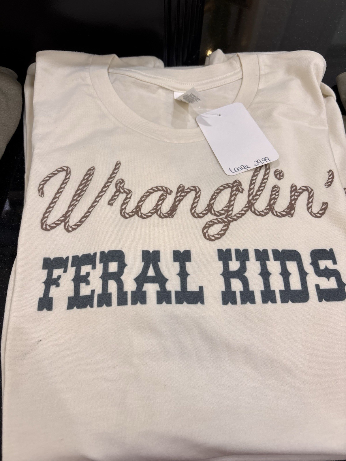 Wranglin Feral Kids Graphic Print T-Shirt Short Sleeve XS S M L XL 2X 3X