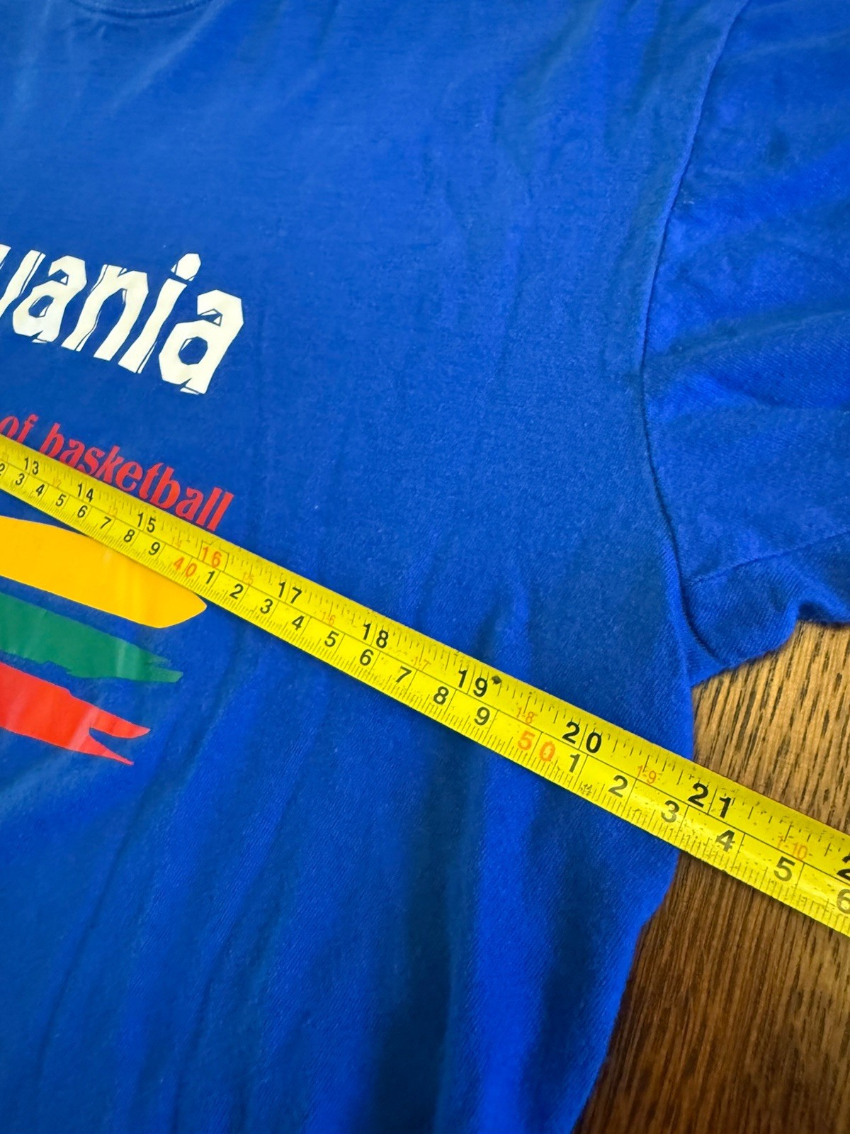 Lithuania Kings of Basketball Shirt Sz L Blue SOL’S Regent Euro FIBA Style Tee