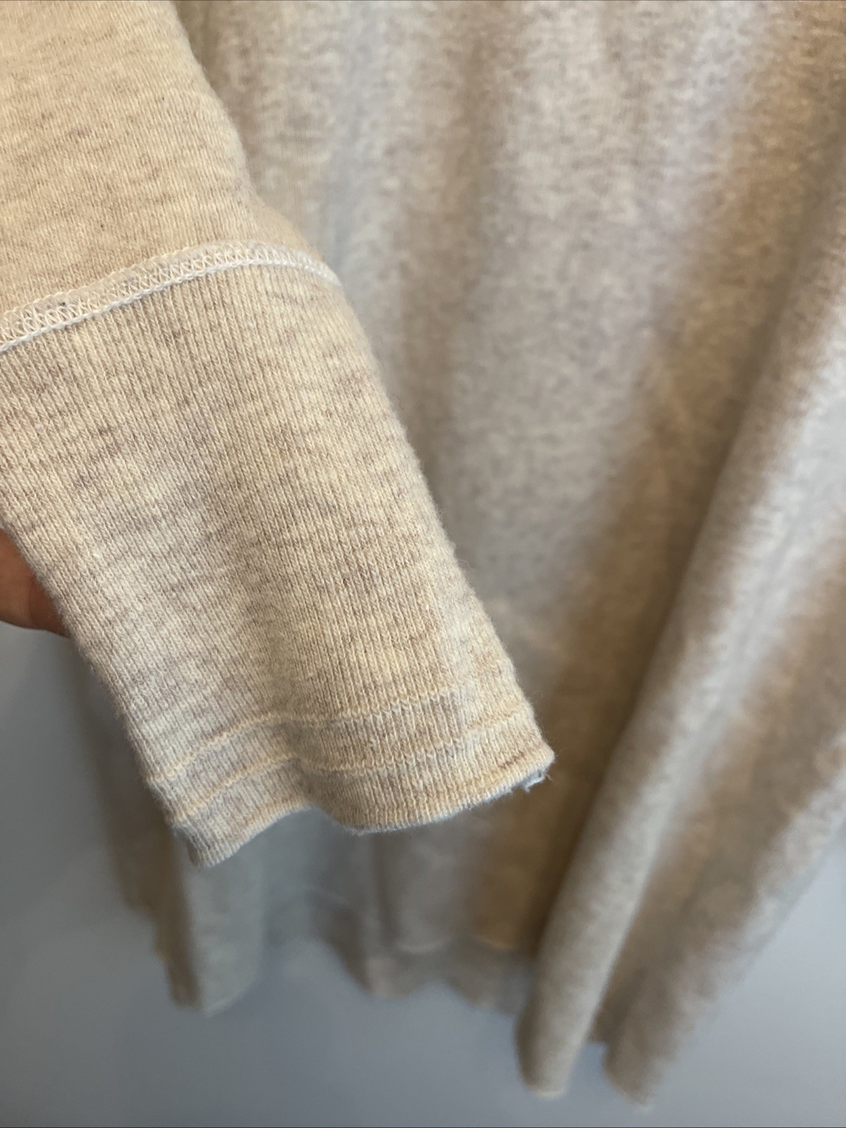 Vintage 1930s Oneita Standard Underwear Long Sleeve Wool Henley M 30s