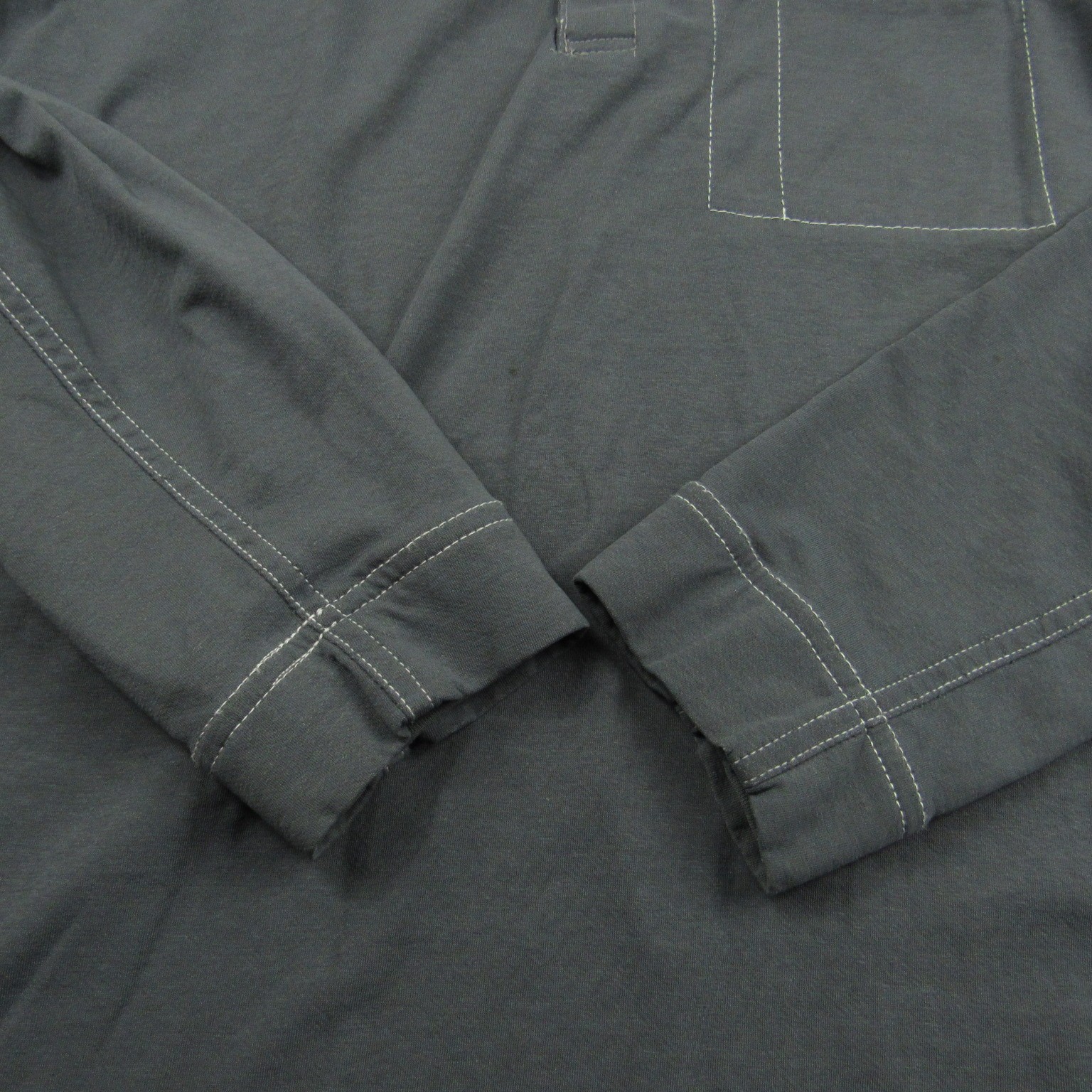 Bulwark Shirt Mens Large Gray Henley FR Fire Resistant IQ Westex Pocket Cat 2 A4