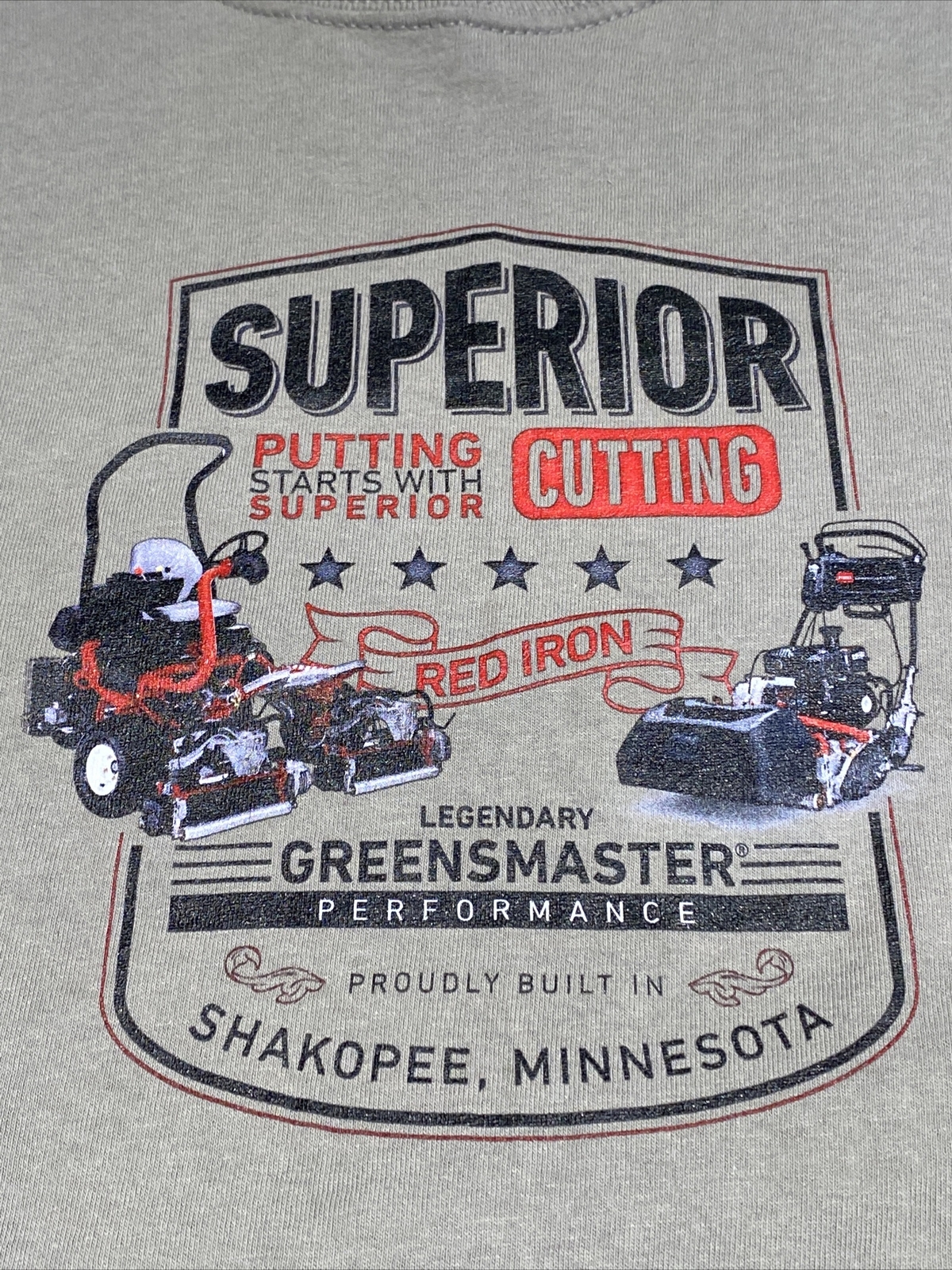 Port & Company Toro Greensmaster Performance Shakopee MN T shirt Size Medium Tee