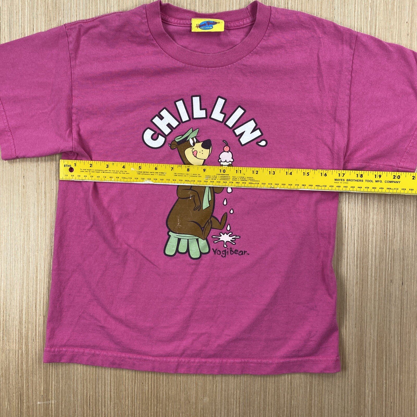 Hanna Barbera Collection Graphic T Shirt Mens X-Small Yogi Bear Chillin 90s Y2K