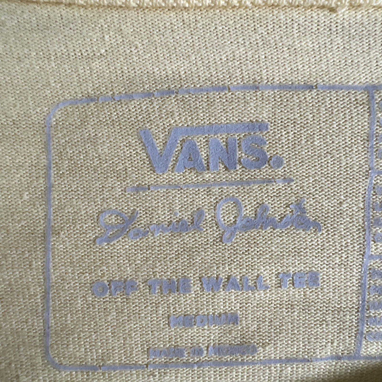 Vans x Daniel Johnston Hi How Are You Alien Yellow Long Sleeve Shirt Size Medium