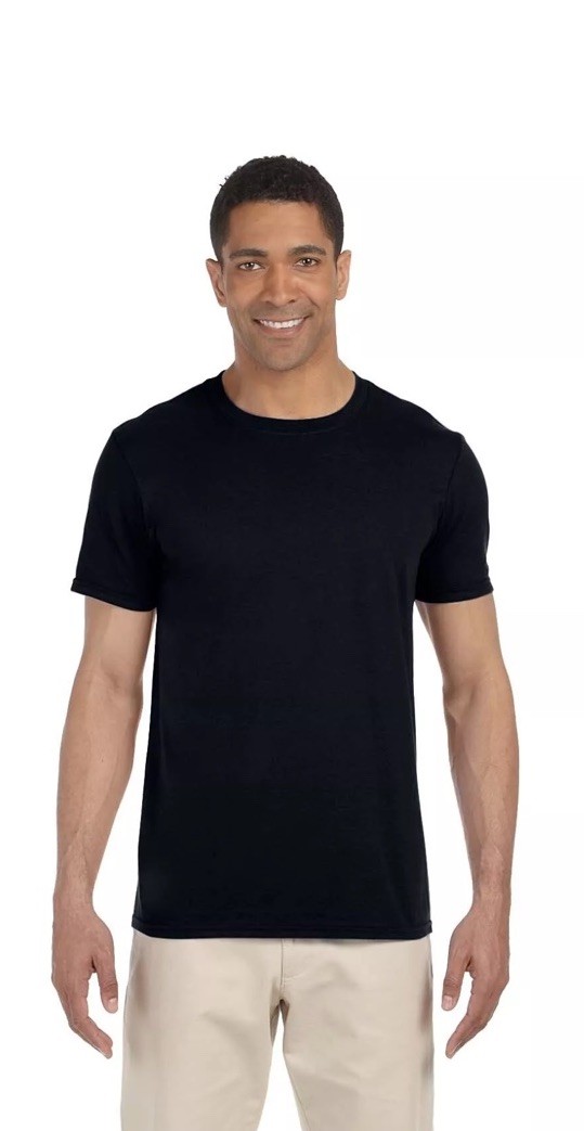 Unisex adult softstyle gildan G640 size Medium 100% cotton