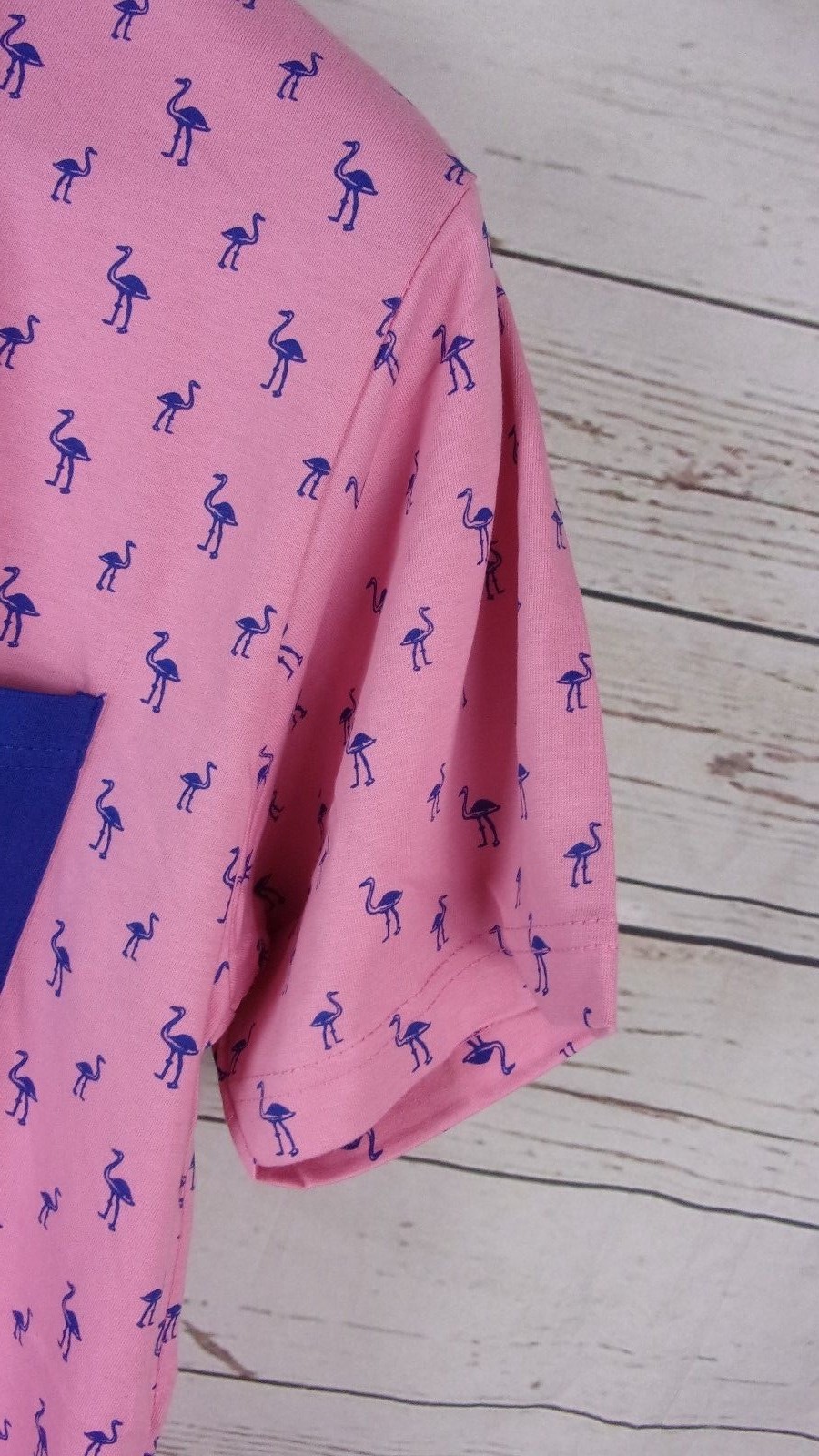 Galaxy Mens (Harvic) Pink/Blue XL Bird Logo Shirt 100% Cotton New