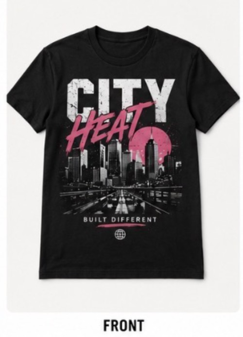 CITY HEAT – Urban Streetwear Graphic Tee