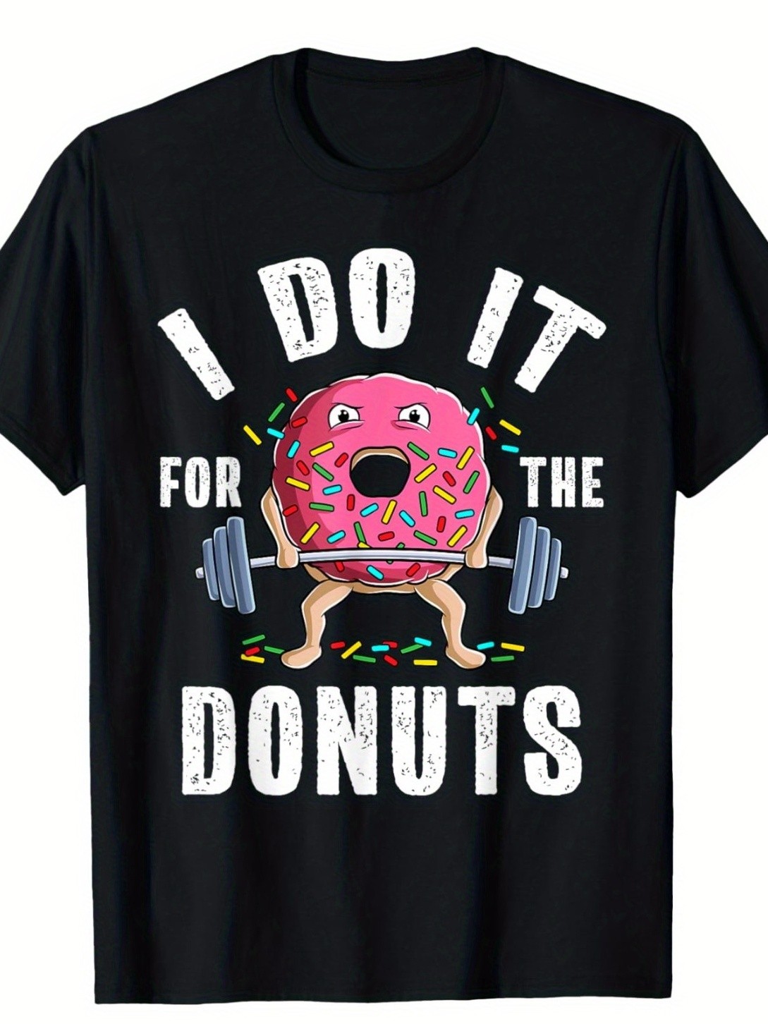 Funny Weightlifting Gym Bodybuilding Deadlift Workout Donut Unisex T-Shirt