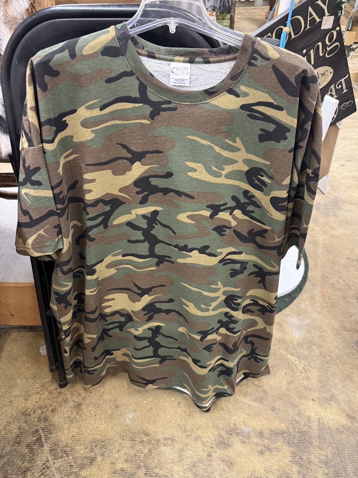 Camo t shirt men 4X Short sleeve shirt