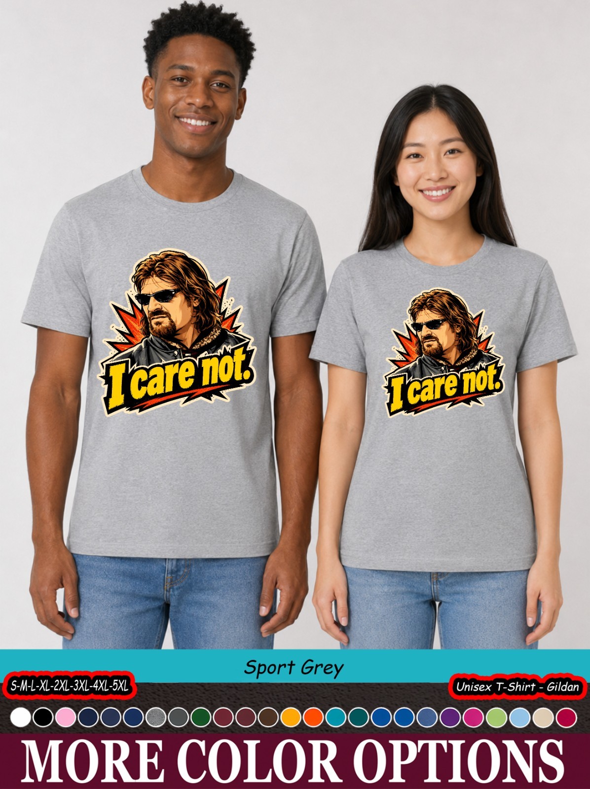 Funny I Care Not Shirt, Medieval Warrior Meme Graphic Tee