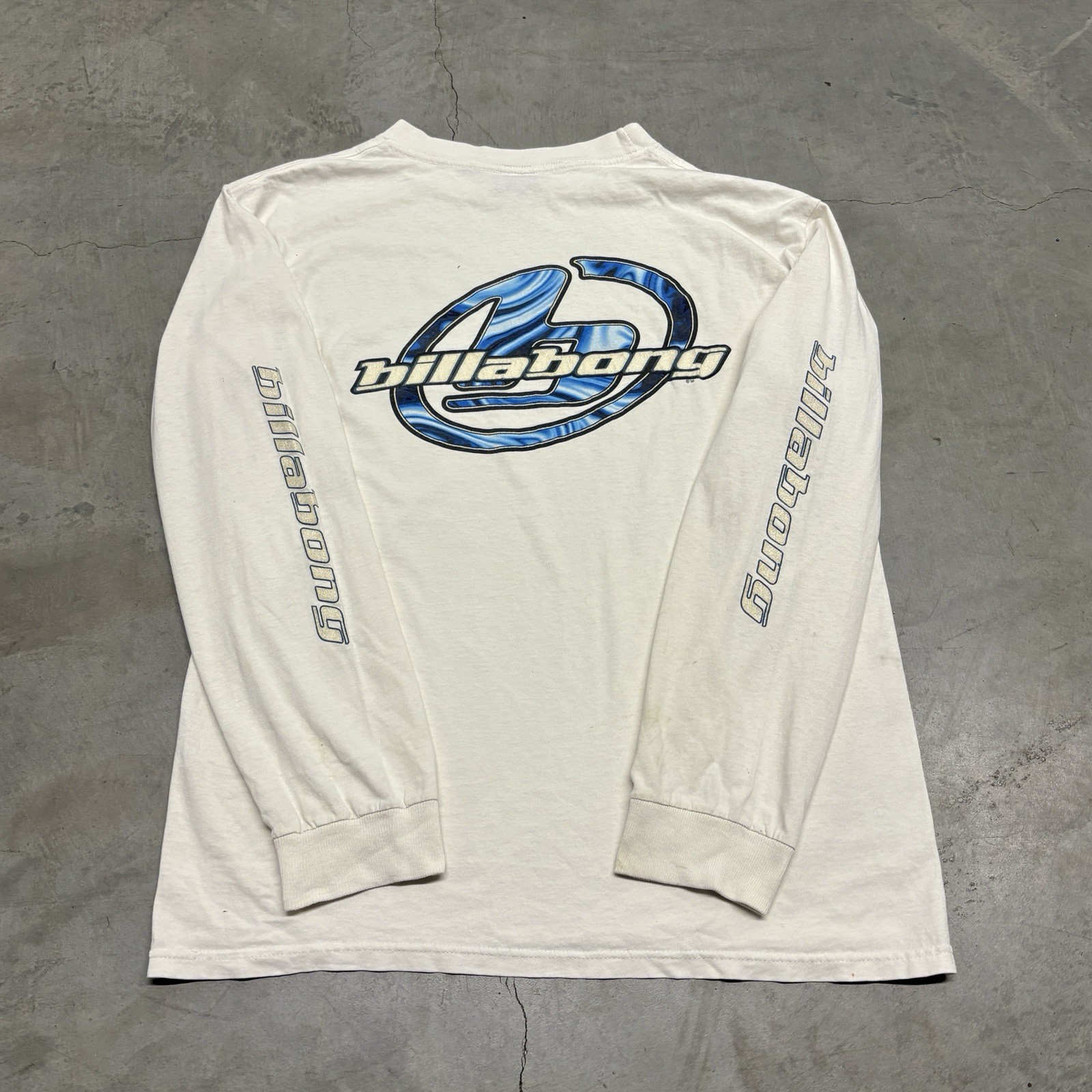 Vintage 90s Billabong T-Shirt Mens Large Long Sleeve Surf Skater USA Made Rare