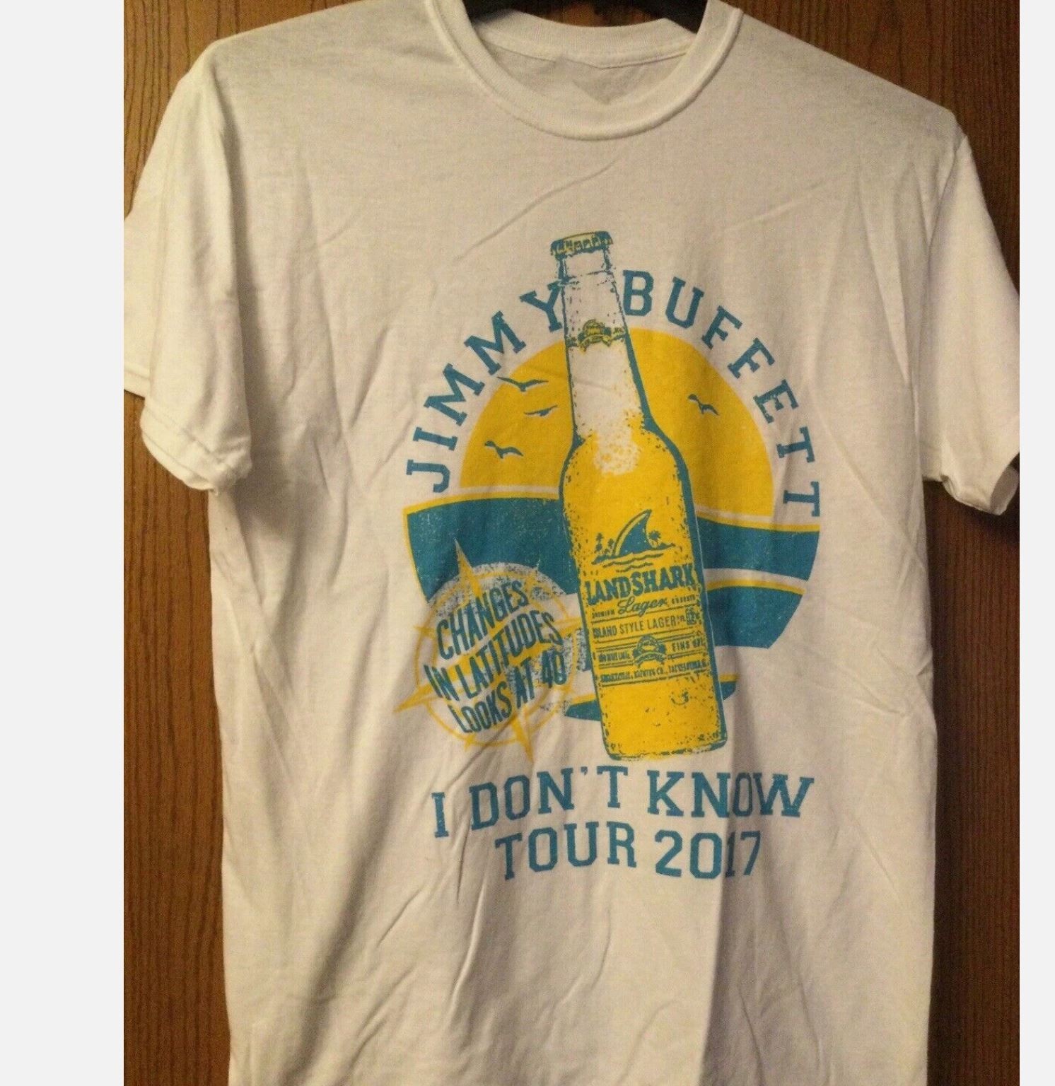 Jimmy Buffett I Dont Know Tour 2017 Shirt Short Sleeve White S-5XL