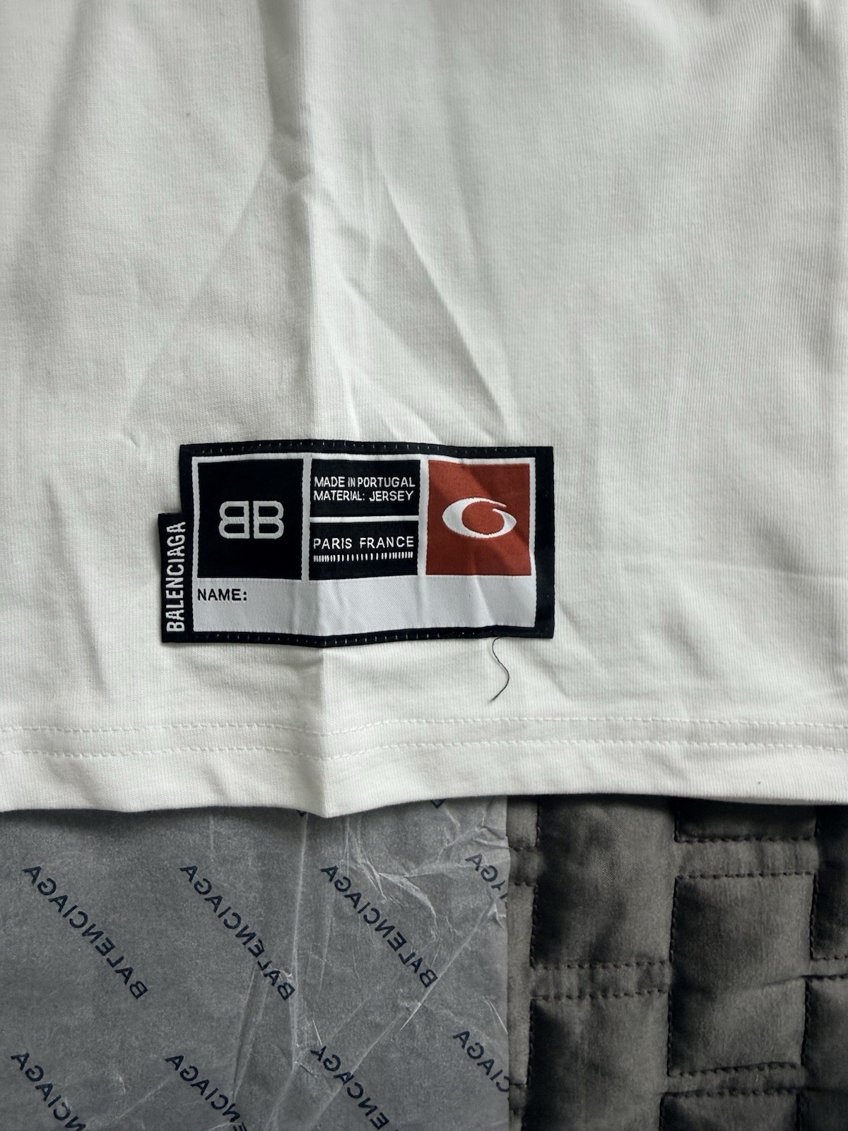 AUTH NWT Balenciaga Mens Oversized Basketball T Shirt White