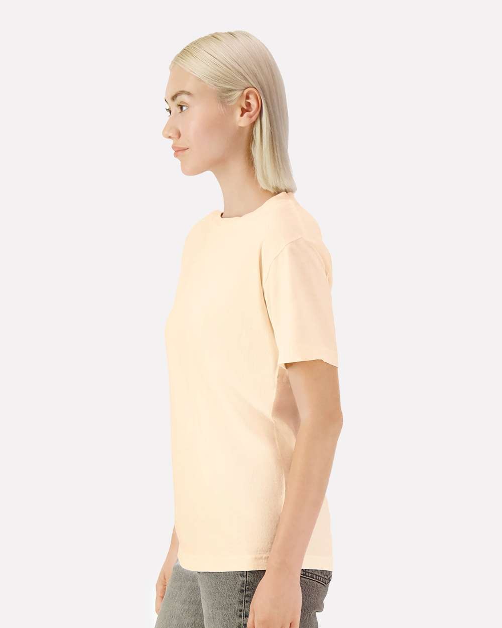 🔥 American Apparel Garment-Dyed Heavyweight Cotton Tee 1301GD Faded Cream Med