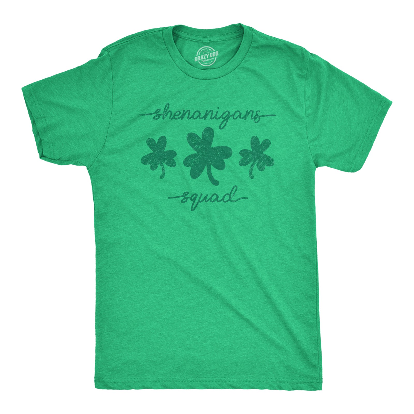Mens Shenanigans Squad T shirt Funny St Patricks Day Parade Graphic Novelty Tee