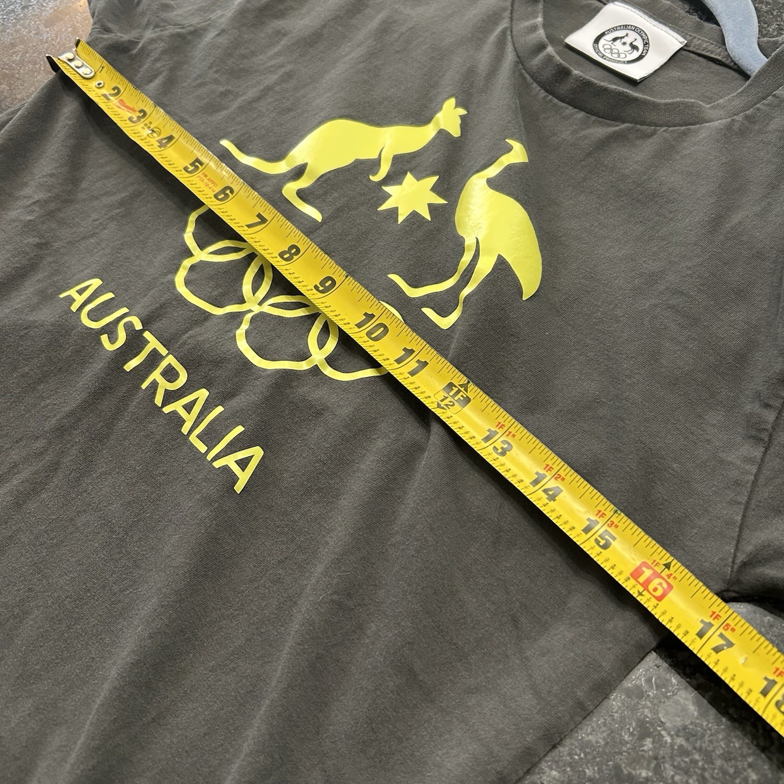 Vintage Team Australia Olympics Shirt Unisex XS Olympic Rings Kiwi Kangaroo