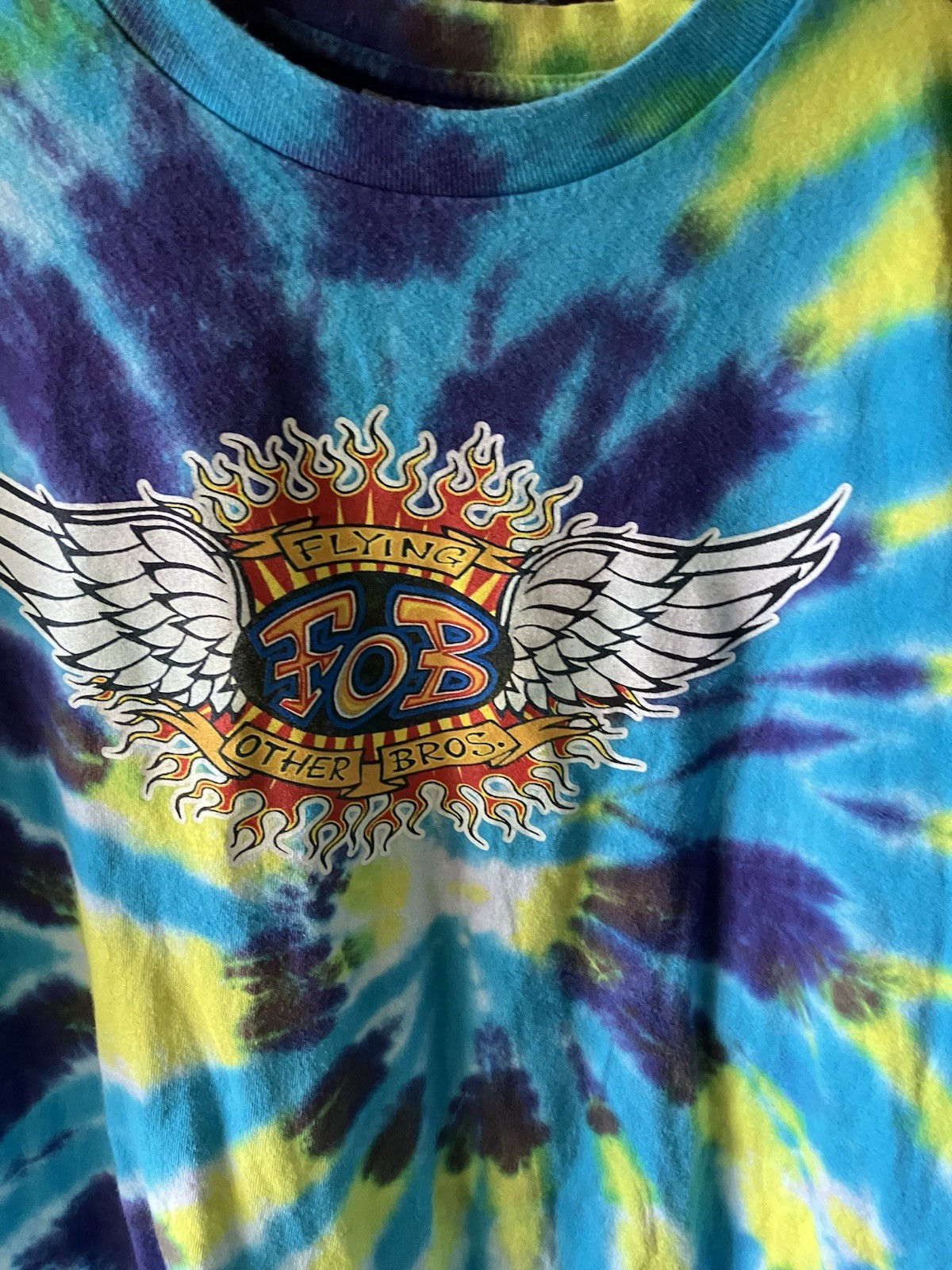 Vintage Flying Other Brothers Tie Dye T-Shirt Size 2XL The FOB’s Grateful Dead