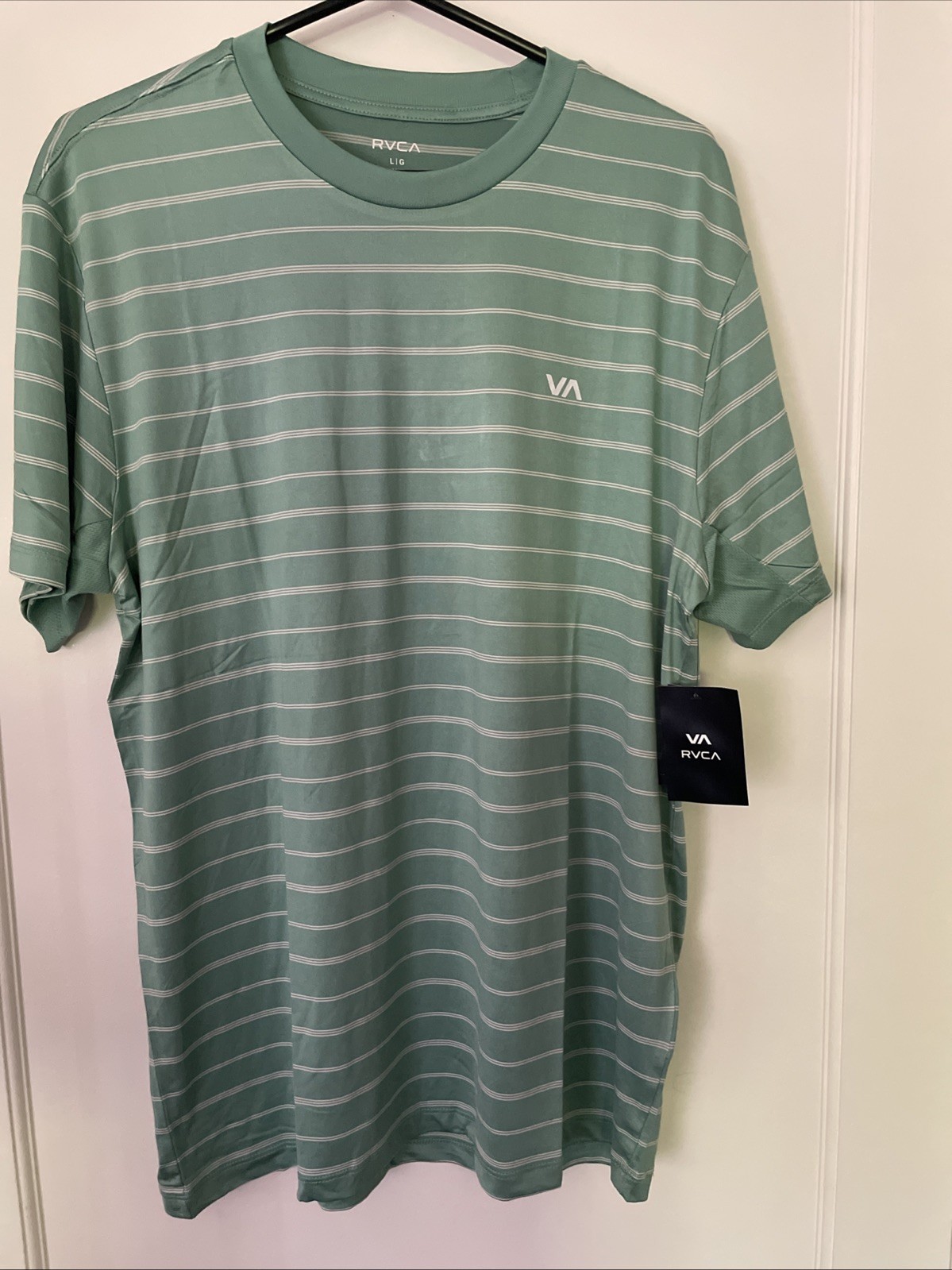 New RVCA Sport Active Gym Workout Running Street Style Men’s Tee Shirt Size XL