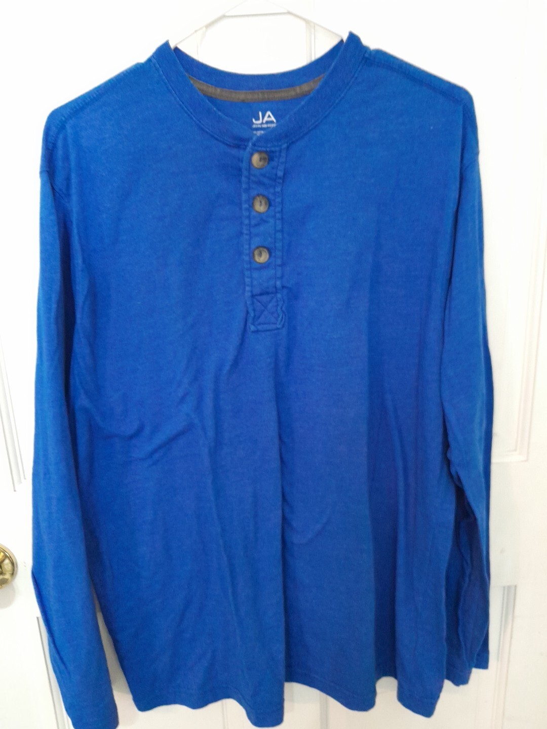 John Ashford JA Size Large Long Sleeved Blue T Shirt Nice Condition
