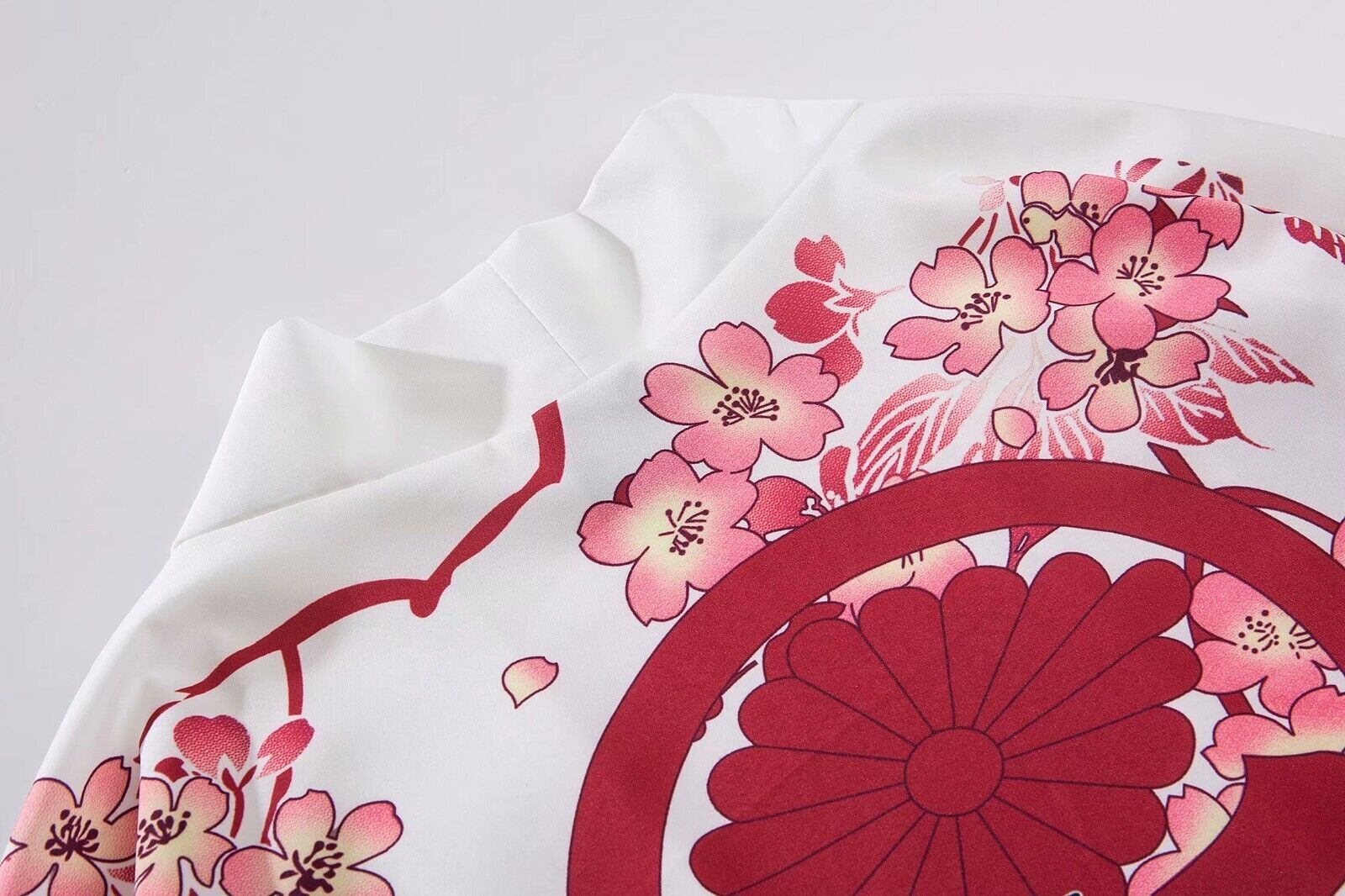 Niepce Streetwear Japanese Black Kimono Graphic Tee Fish Short Sleeves Shirt