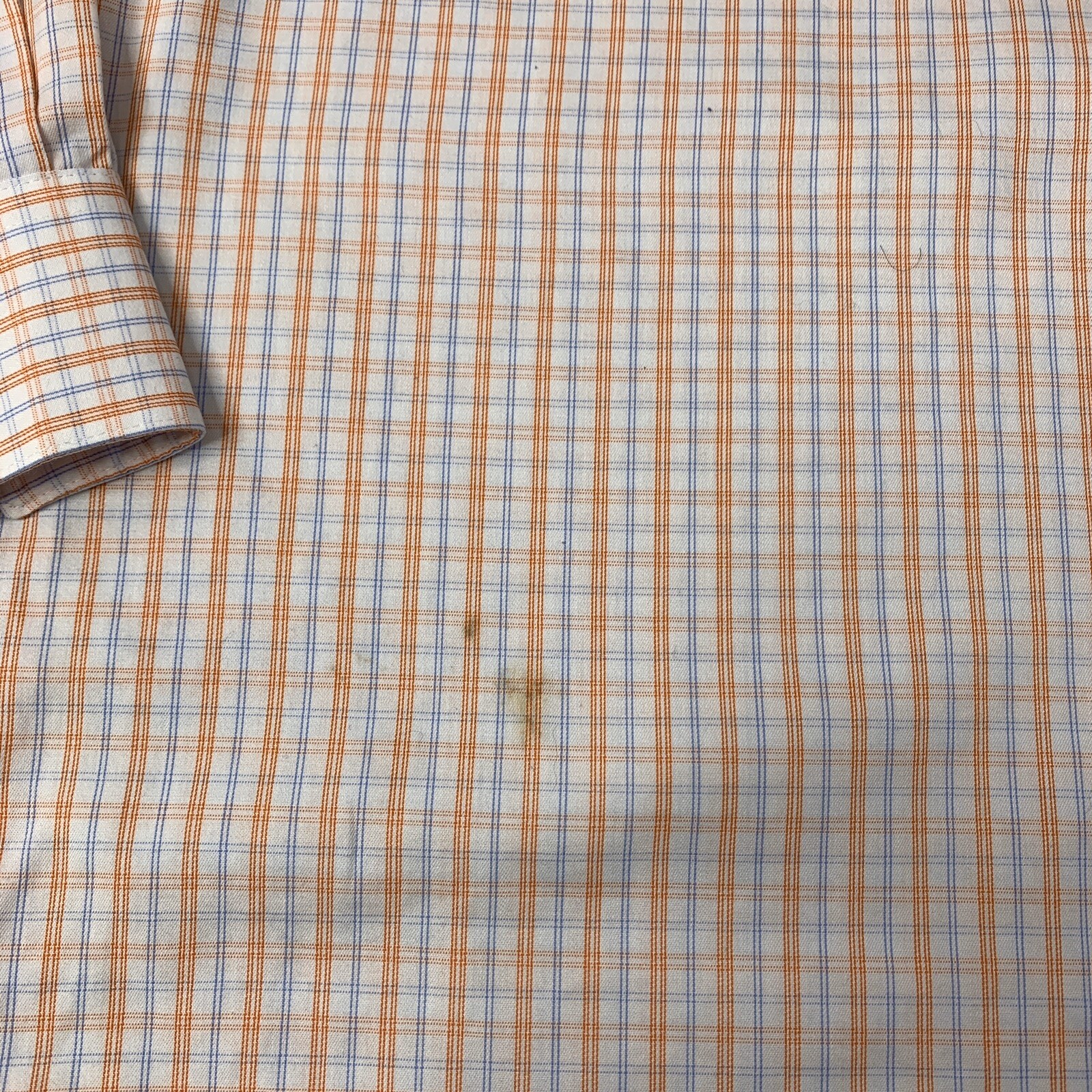 Kenneth Cole Reaction Men’s Size XL 17-171/2 34-35 Slim Fit Plaid Button Front
