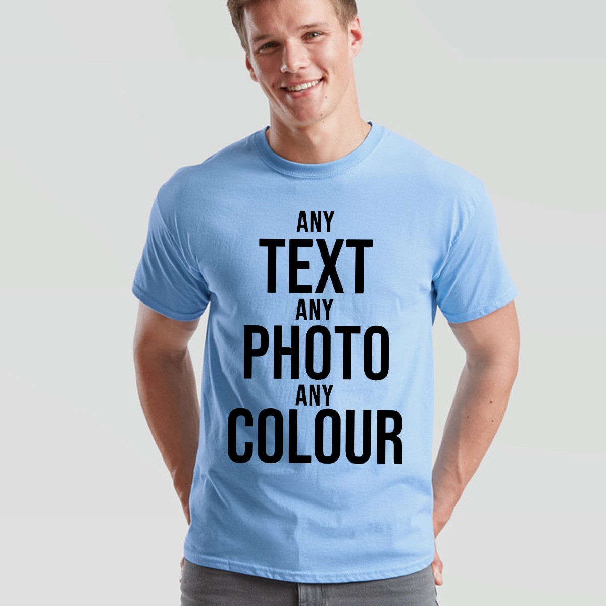Custom Print Personalised Unisex Tshirt Customise Text Or Photo