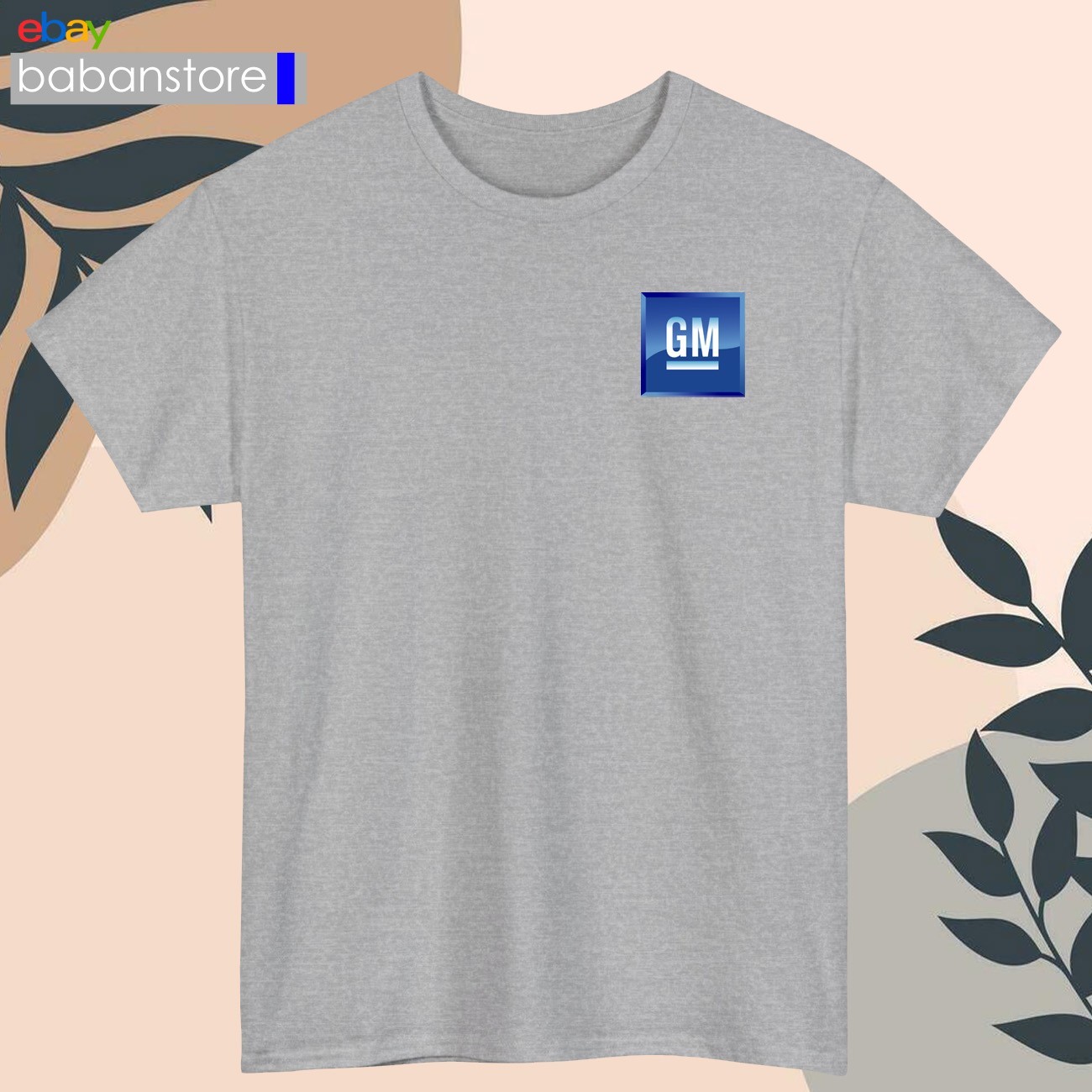 GM General Motors Small Logo Black/White/Grey/Navy/Red/Light Blue T-Shirt S-5XL