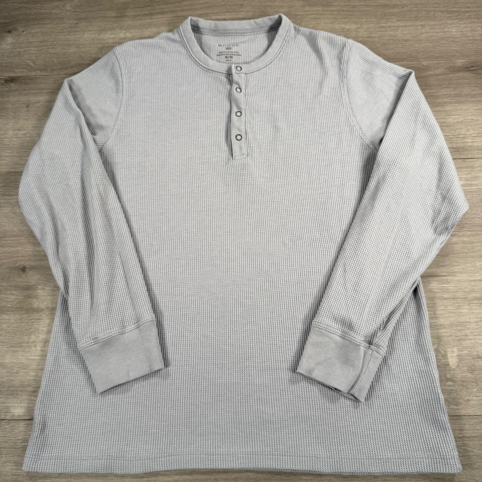 Rhone Waffle Henley Shirt Men’s Sz XL Shirt Gray Long Sleeve Thermal Gorpcore
