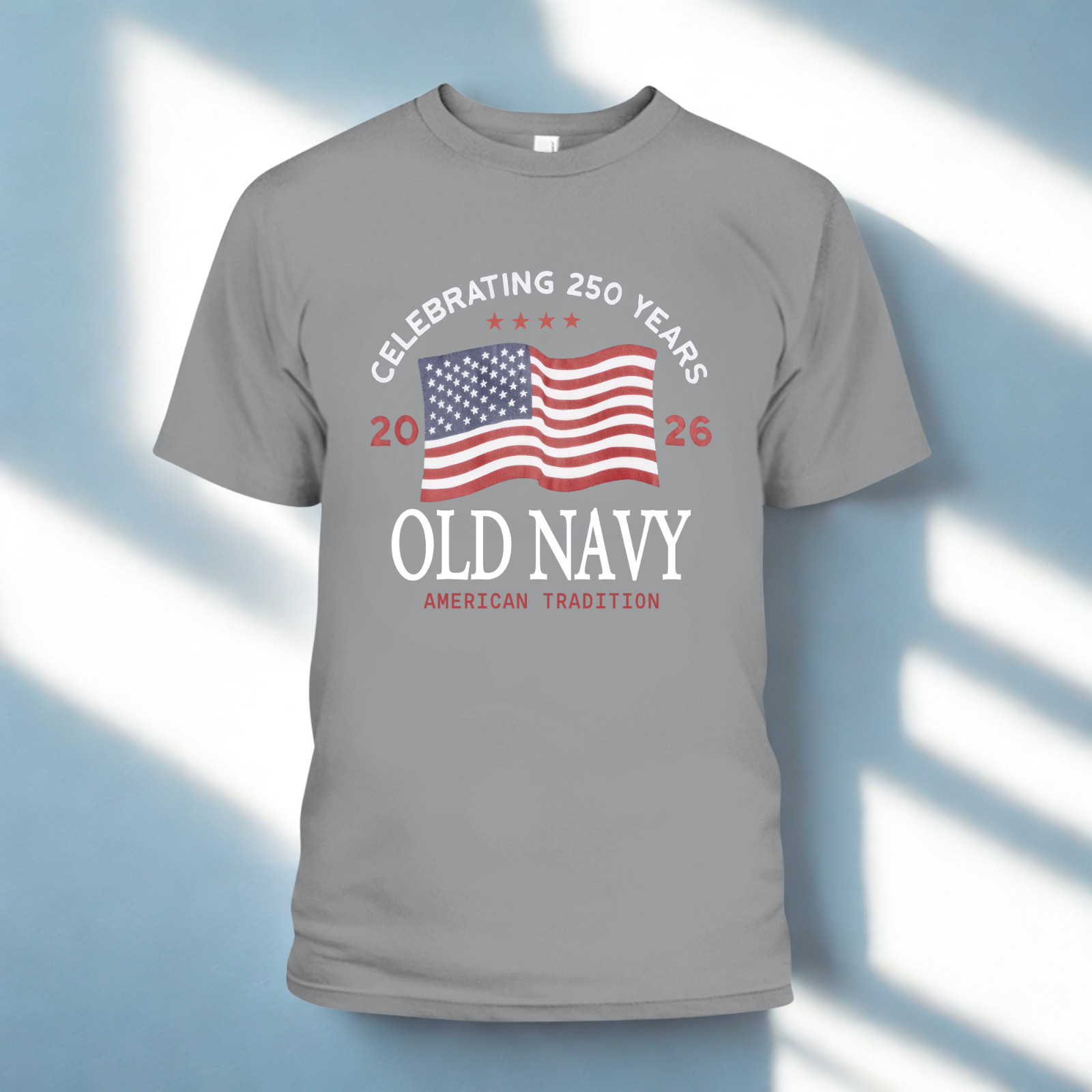 Unisex OLD NAVY USA 250th anniversary shirt, US Flag 250 Years Patriotic Tee