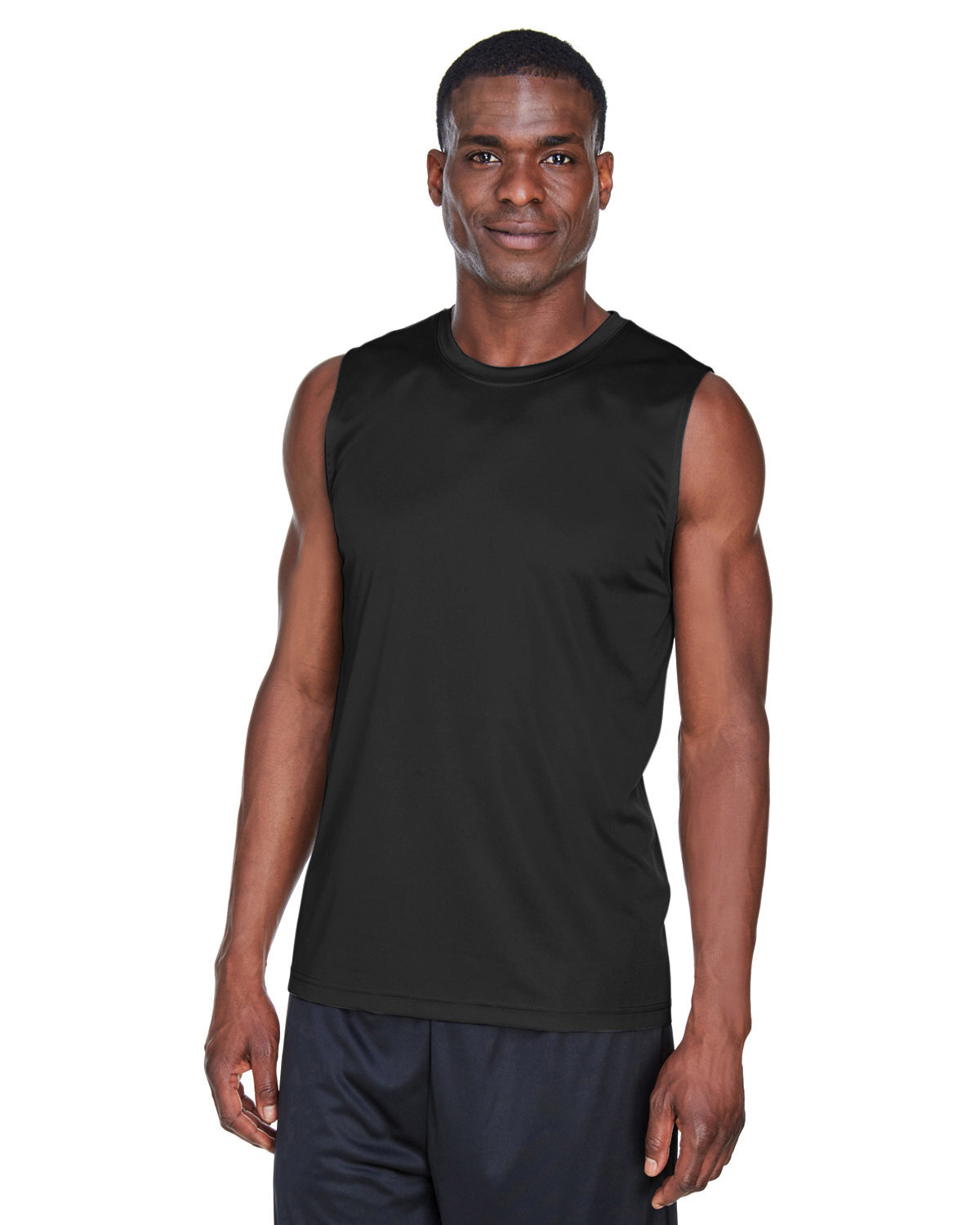 2 Pack Of Team 365 TT11M Mens Sleeveless T Shirt Zone Performance Muscle T-Shirt